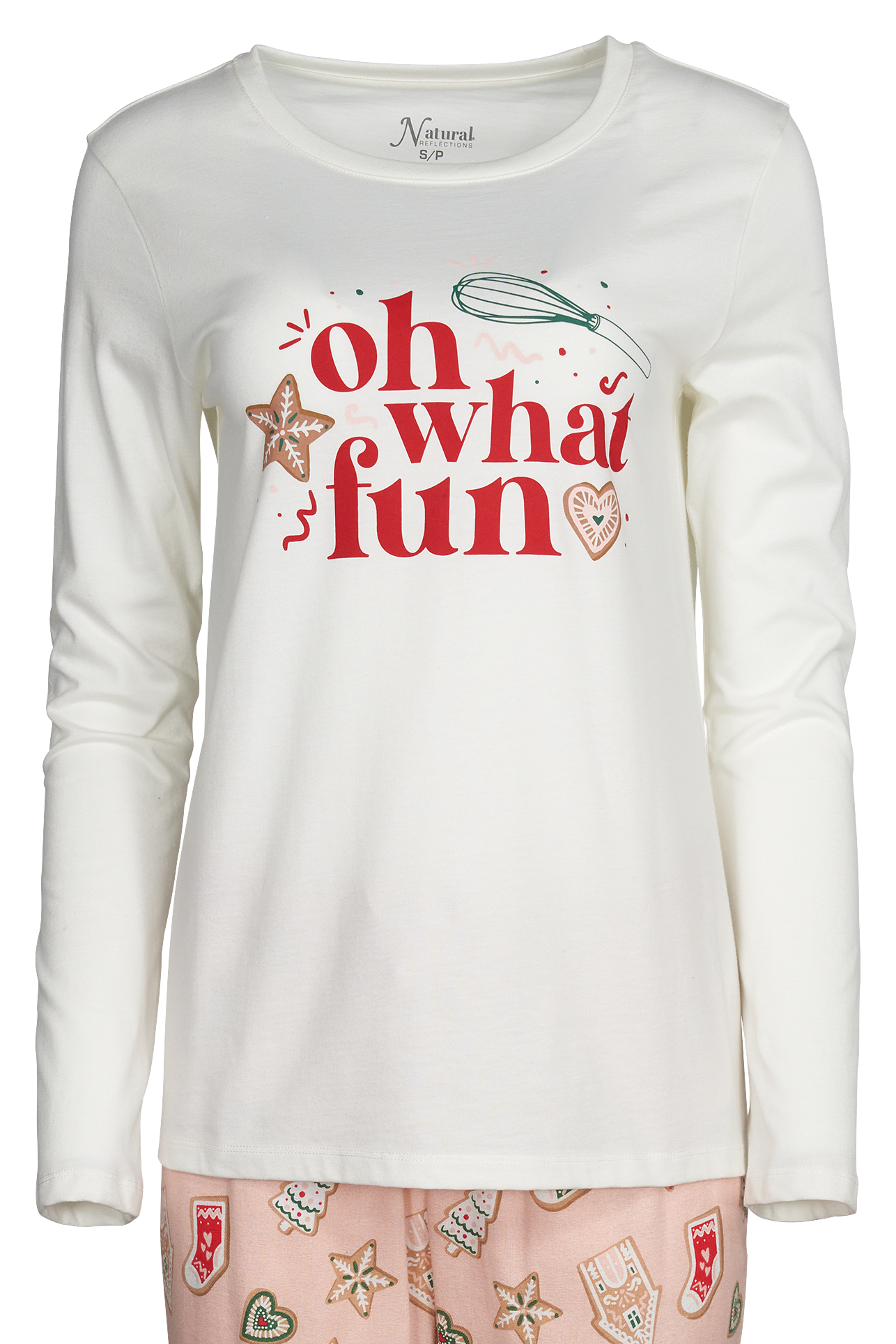 Image of Natural Reflections Oh What Fun Long-Sleeve T-Shirt - White