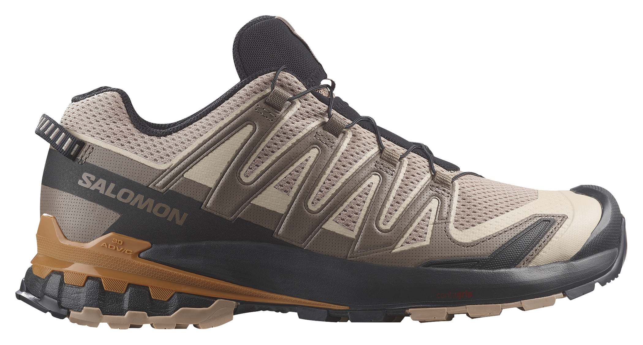 Image of Salomon XA Pro 3D V9 Hiking Shoes for Men - Natural/Black/Sugar Almond - 10M