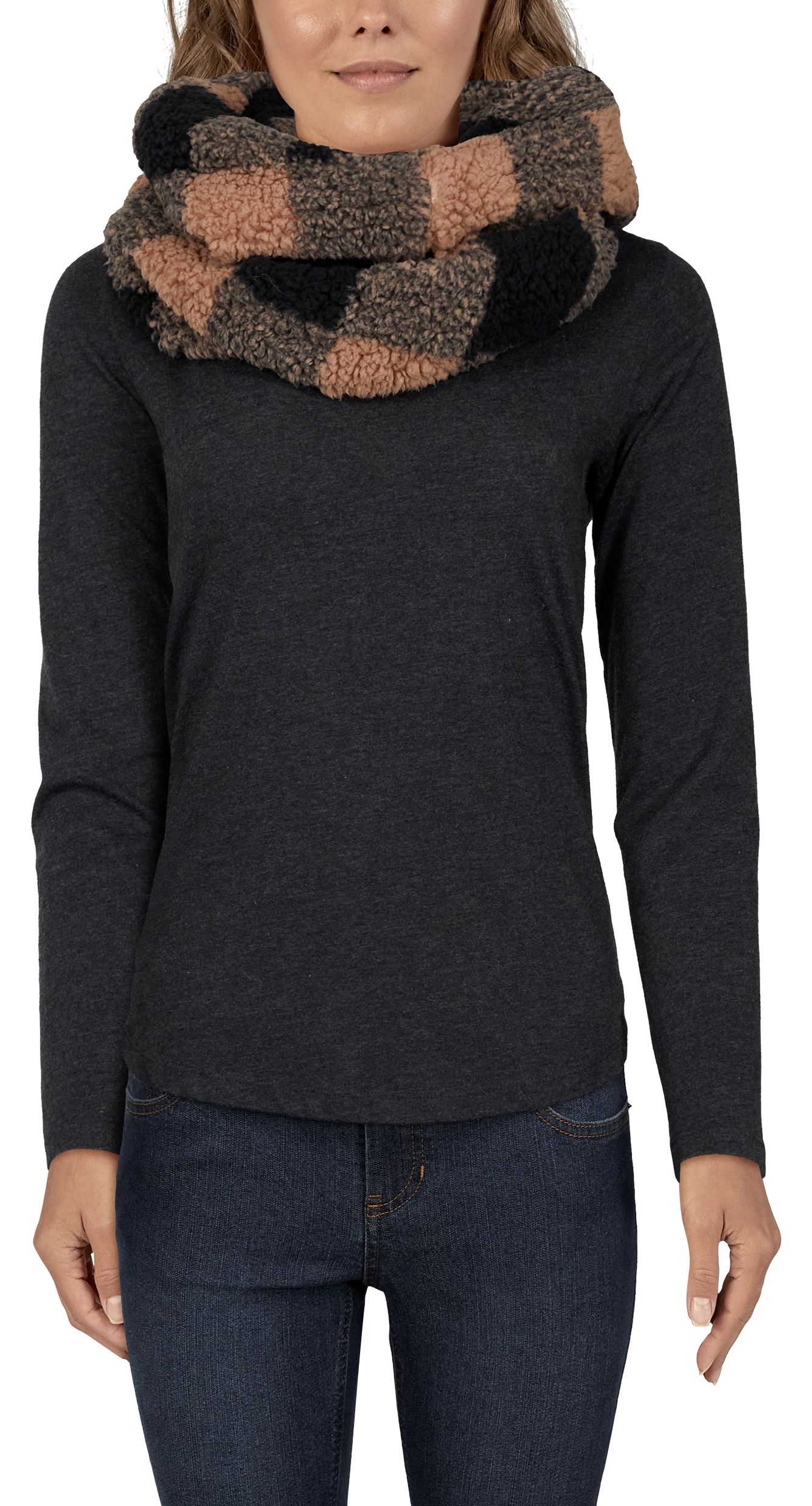 NATURAL REFLECTIONS Buffalo Sherpa Eternity Scarf