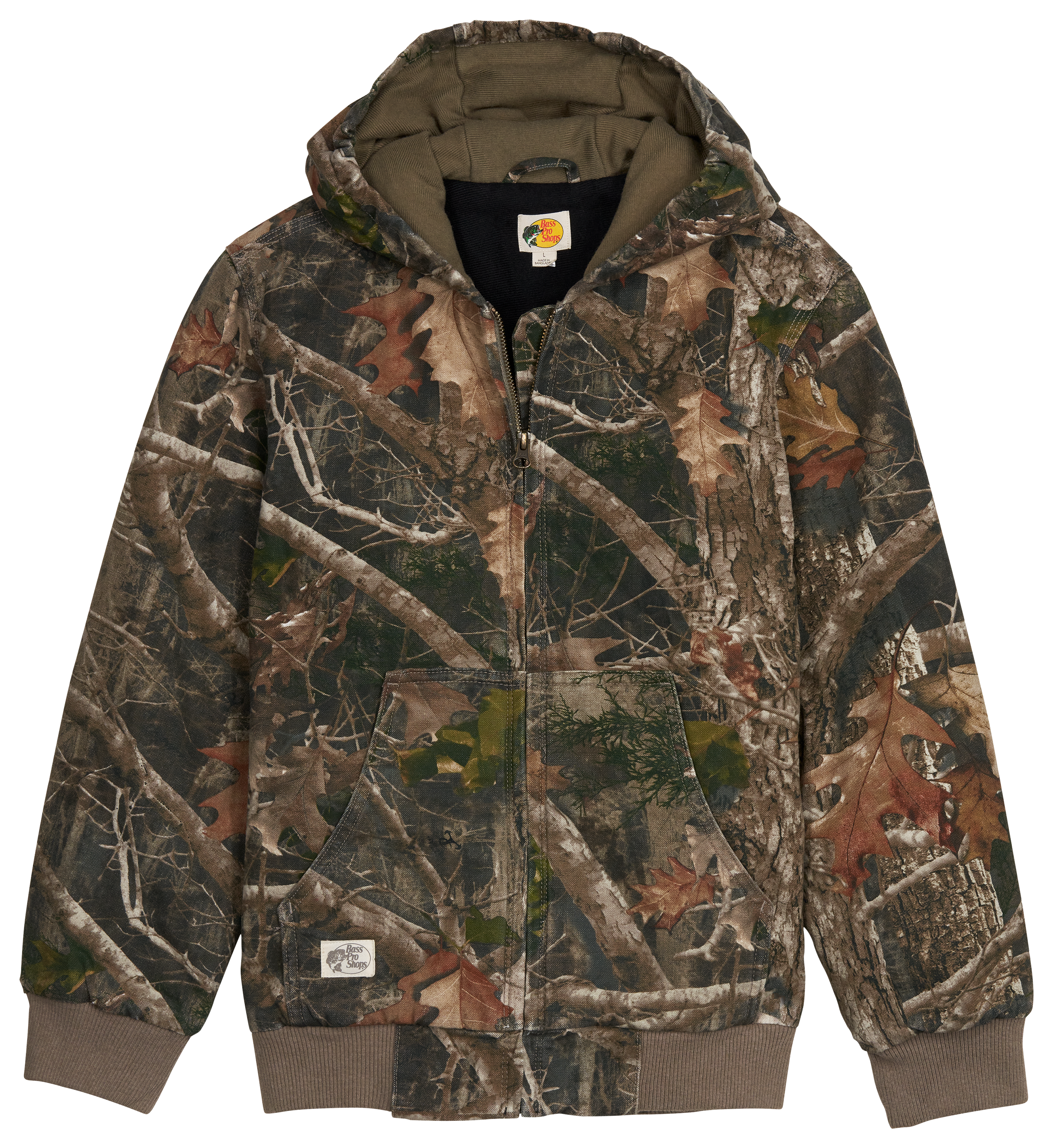 Image of Bass Pro Shops Workwear Jacket for Kids - Camo - XS