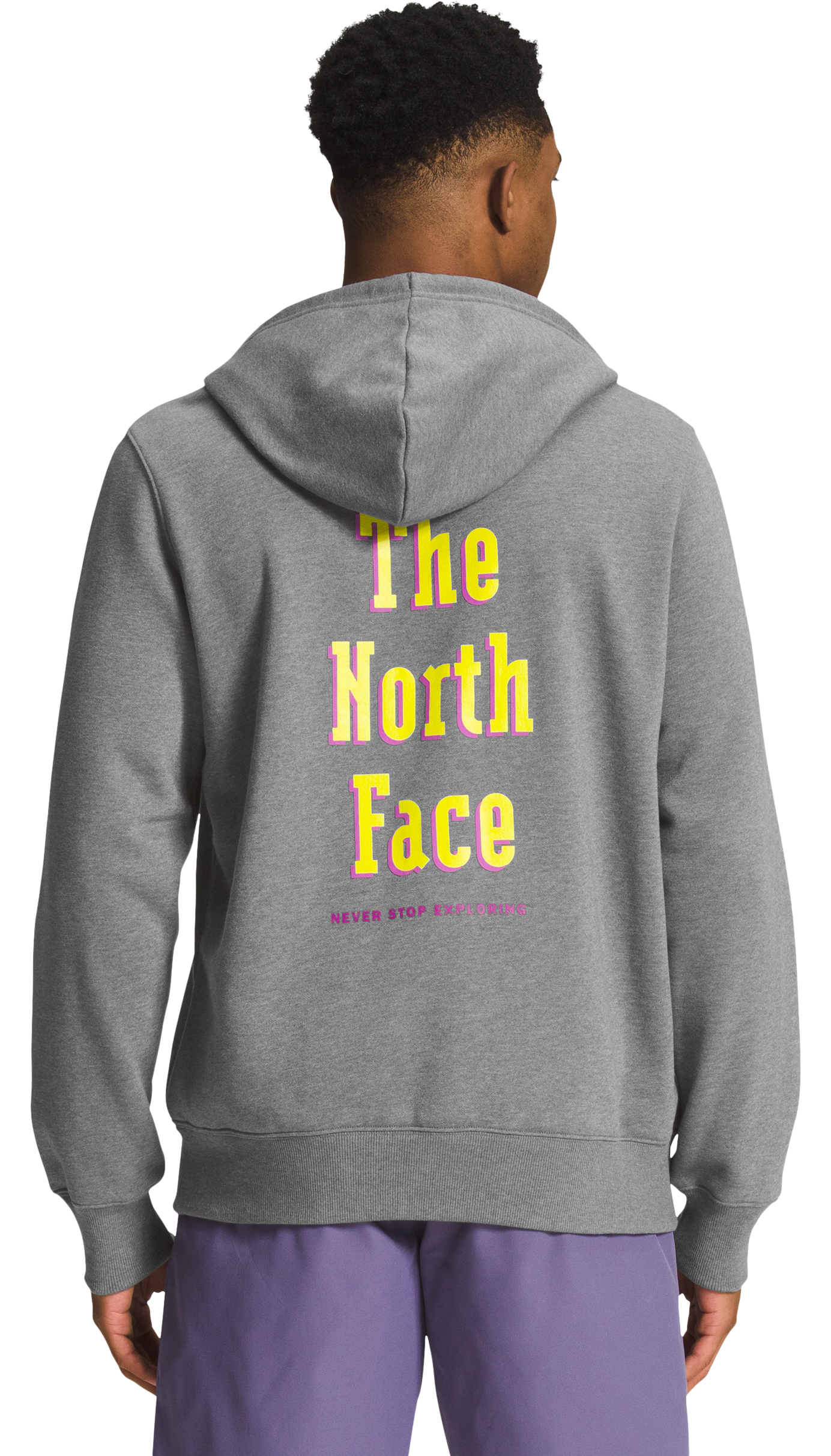 The North Face Brand Proud Long-Sleeve Hoodie for Men - TNF Medium Grey Heather - M