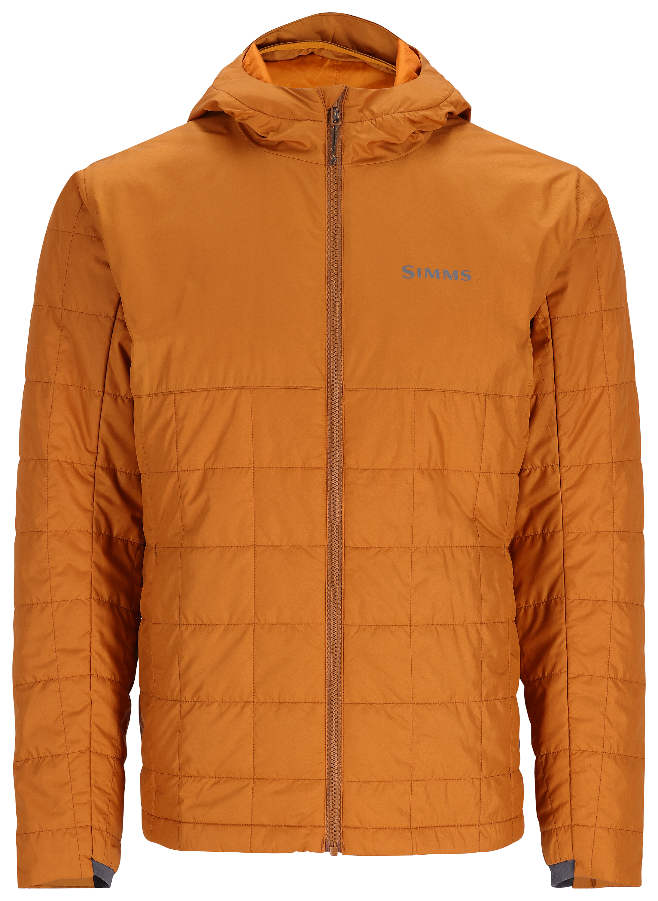 Image of Simms Fall Run Insulated Long-Sleeve Hoodie for Men - Chestnut - M