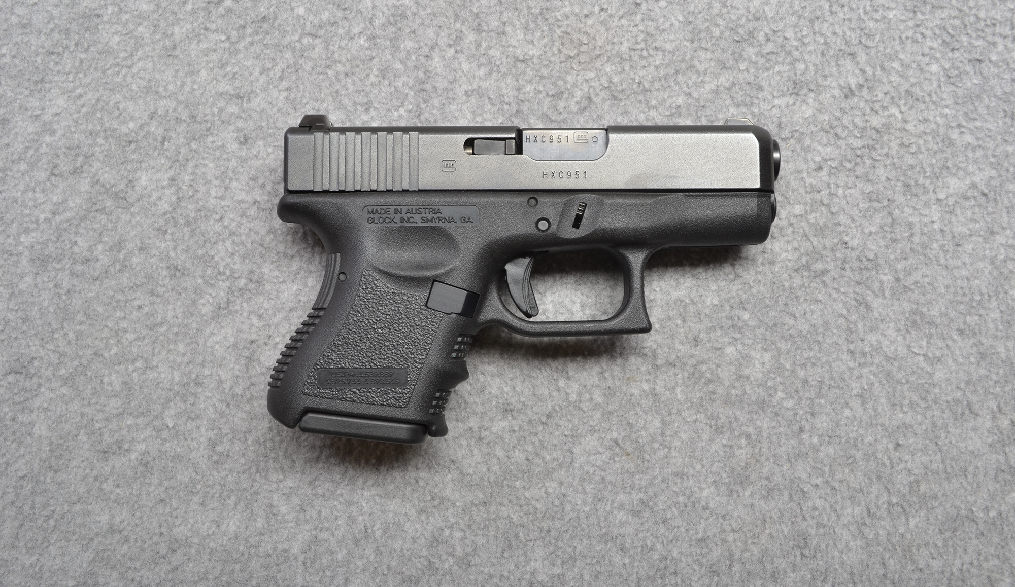 Glock 26 Gen 5 Semi-Automatic Pistol 9mm Luger 3.43 Barrel 10-Round