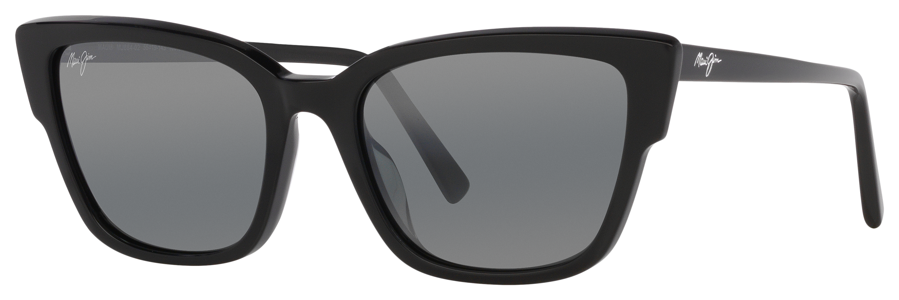Maui Jim Kou Glass Polarized Sunglasses for Ladies - Black Gloss/Neutral Gray