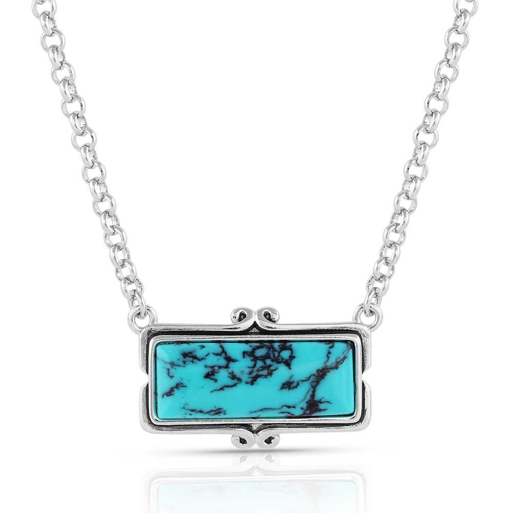 Image of Montana Silversmiths Looking Glass Turquoise Necklace