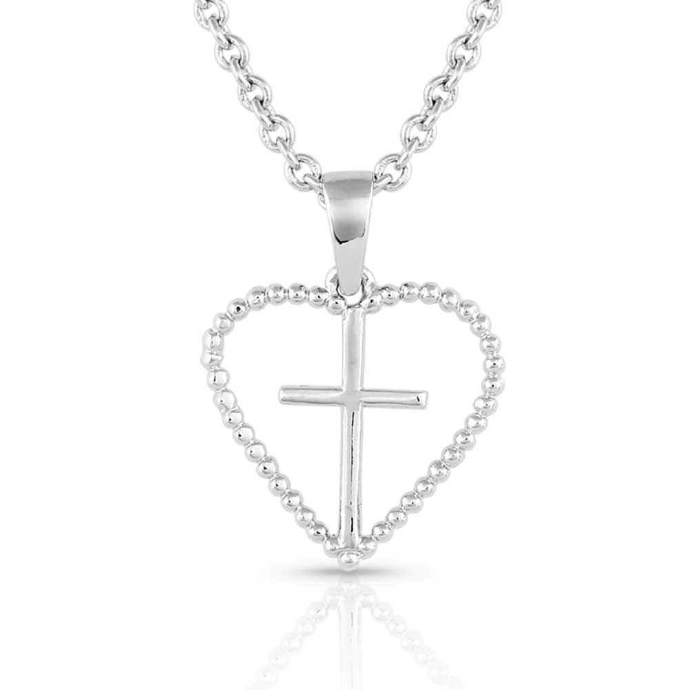 Image of Montana Silversmiths Faith Within Heart Necklace