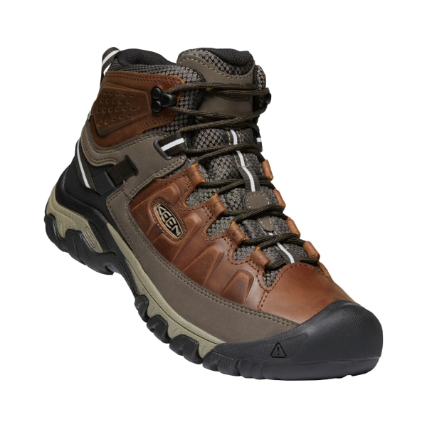 KEEN Targhee III Mid Waterproof Hiking Boots for Men - Chestnut/Mulch - 11M