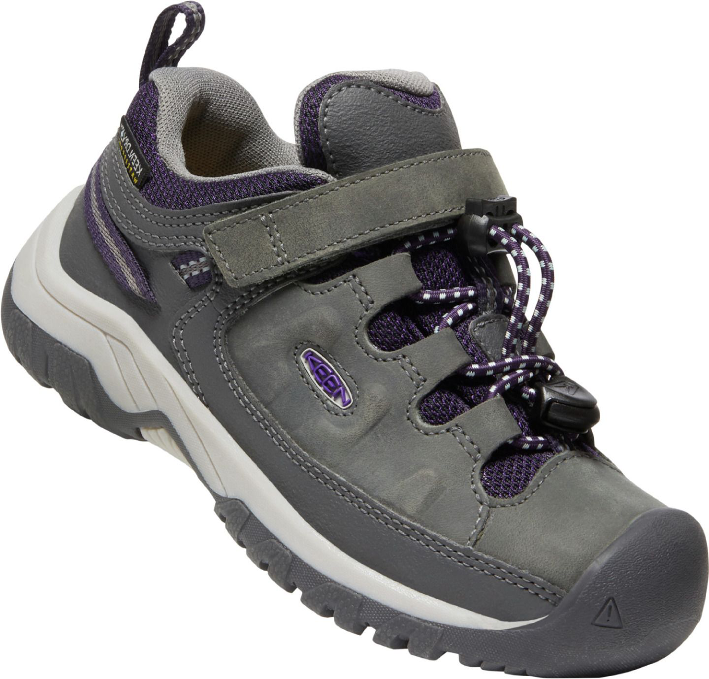 Image of KEEN Targhee Waterproof Hiking Shoes with Hook-and-Loop Strap for Toddlers or Kids