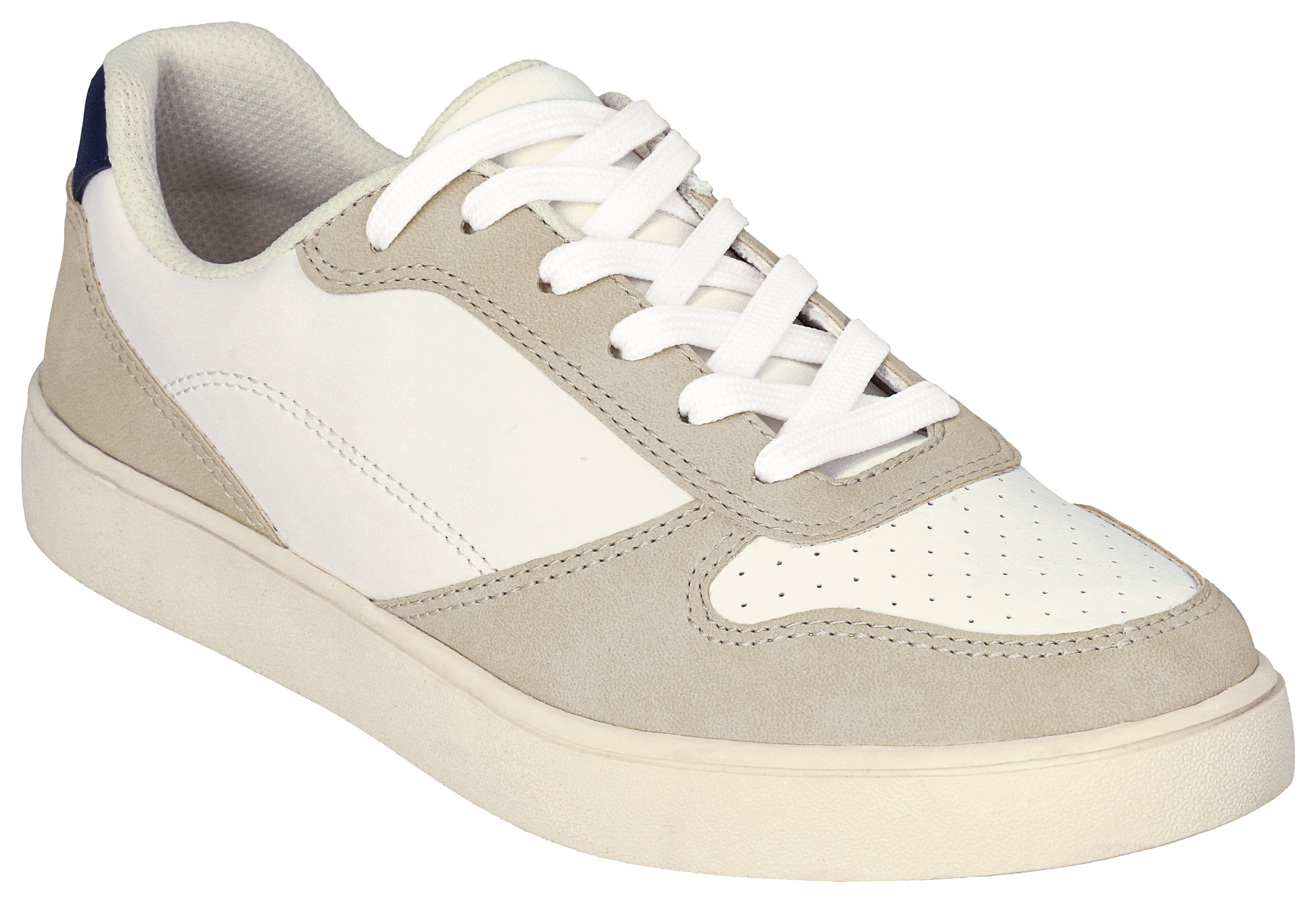 Image of Natural Reflections Venice Court Shoes - White/Navy