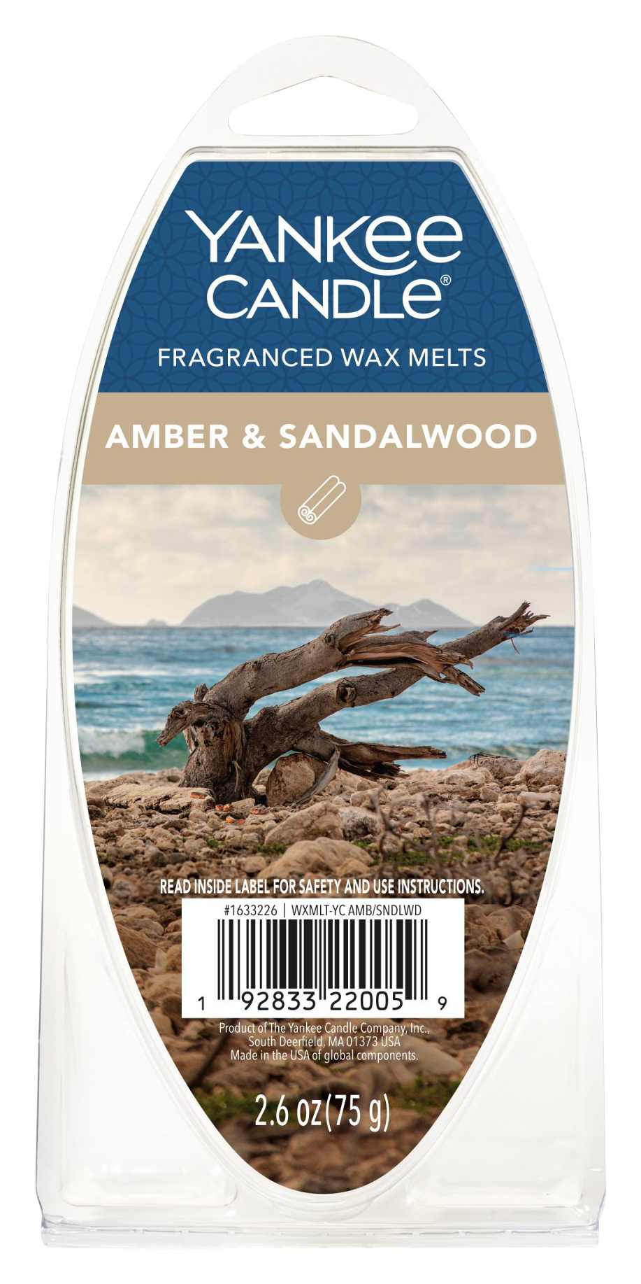 Yankee Candle Amber and Sandalwood Fragranced Wax Melts