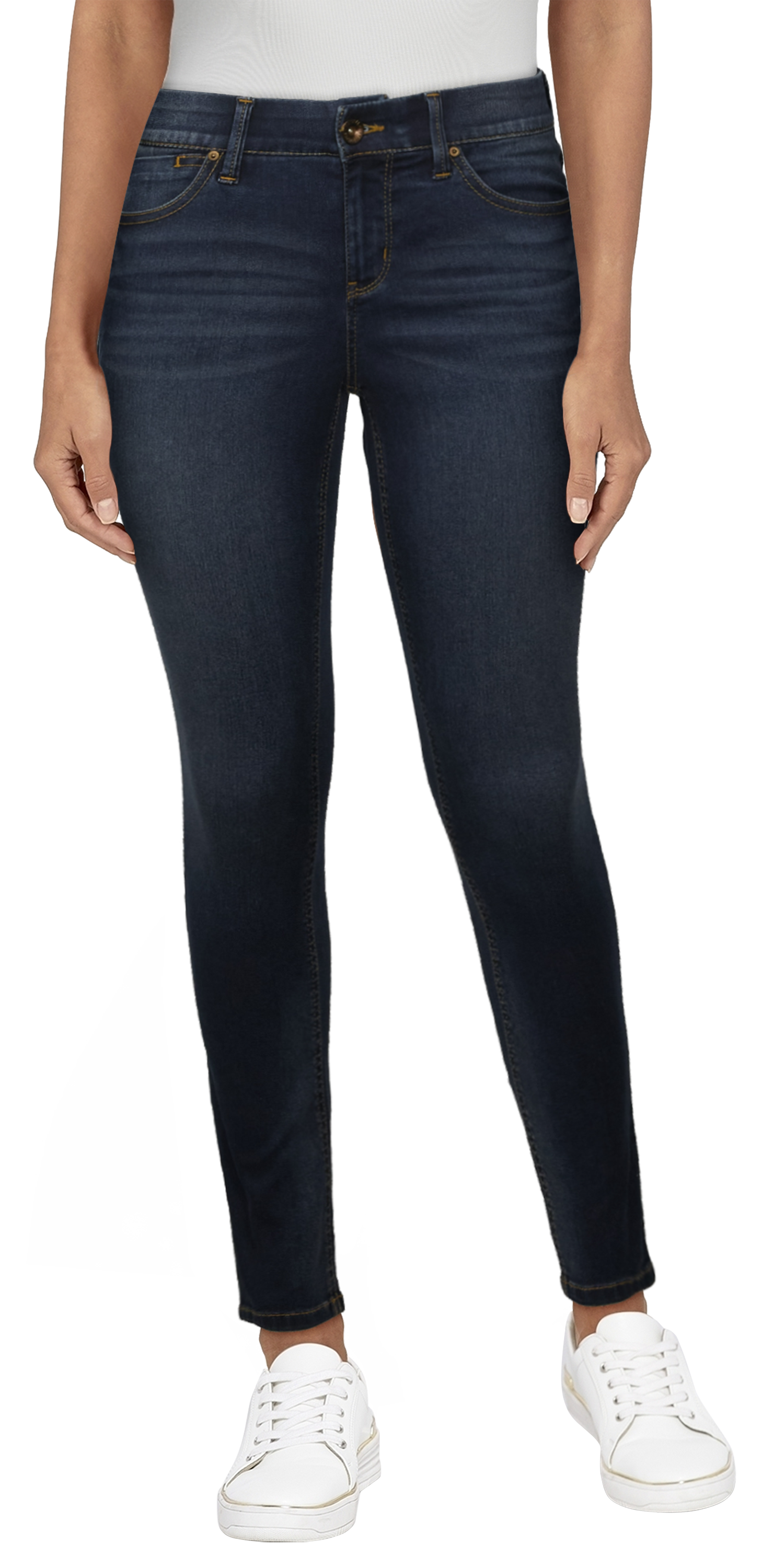 Natural Reflections Ab Slimmer Skinny Jeans for Ladies - Dark Wash-23 - 6