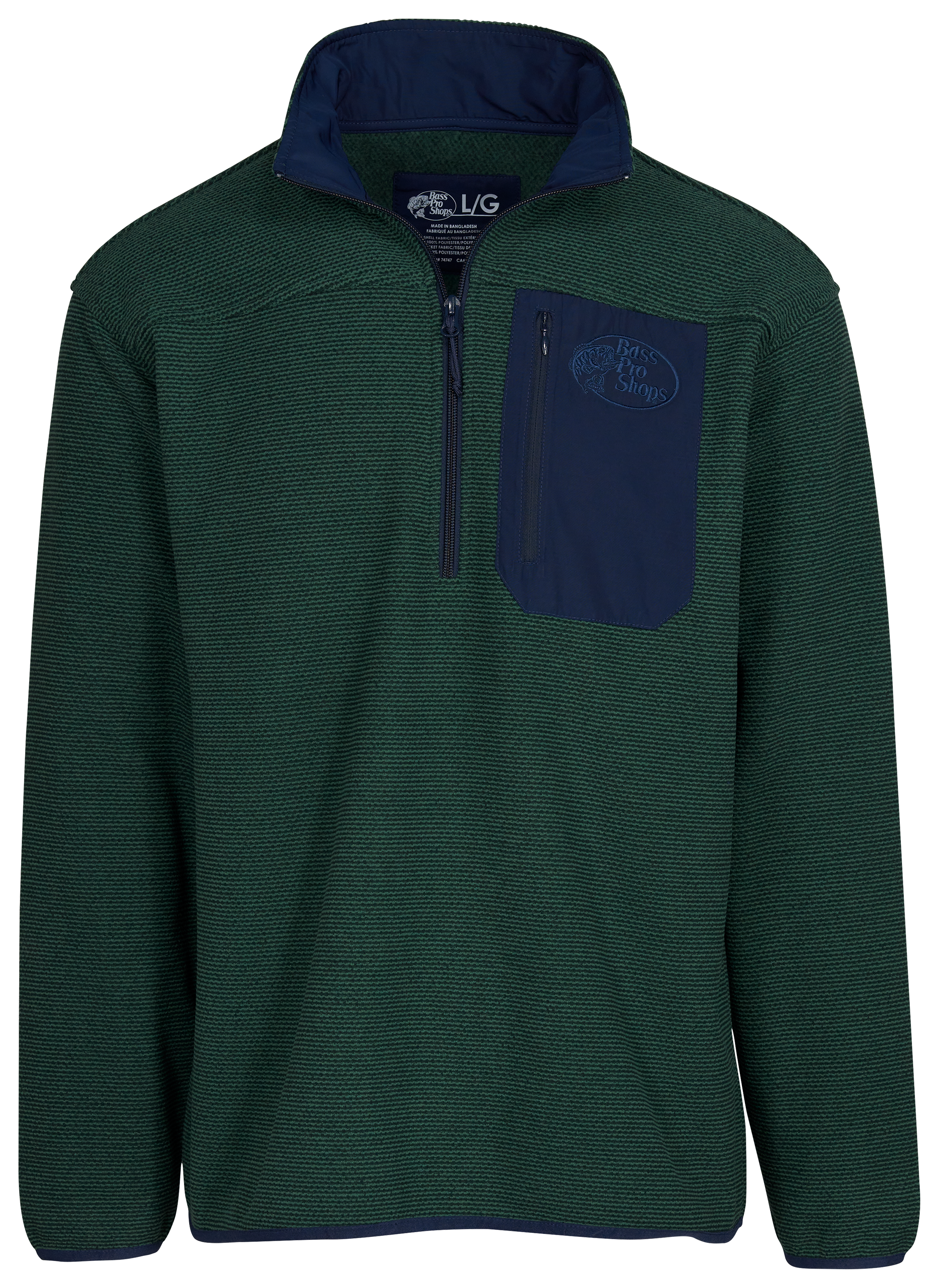 BASS PRO SHOPS Quarter-Zip Long-Sleeve Pullover for Men