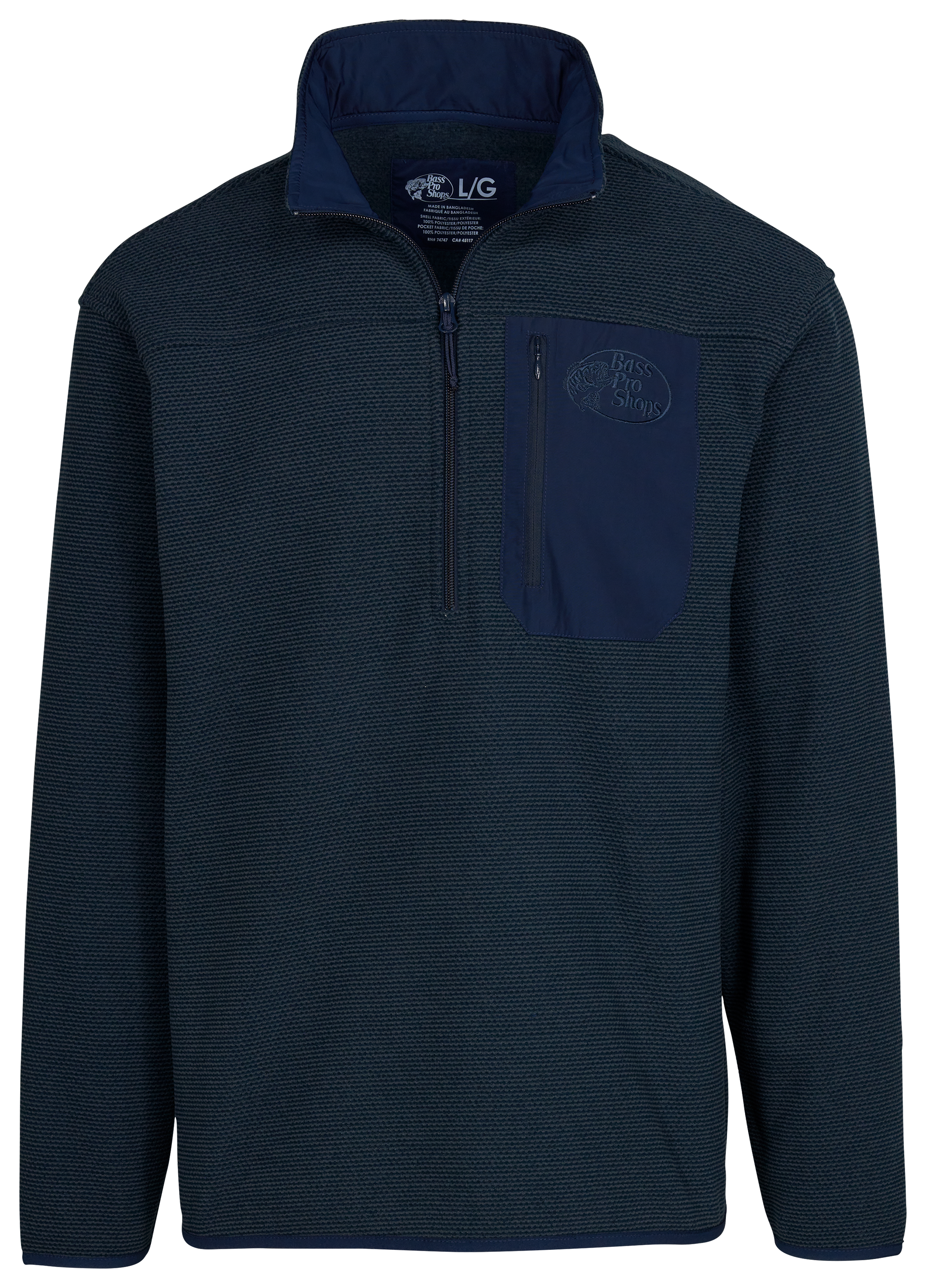 Bass Pro Shops Quarter-Zip Long-Sleeve Pullover for Men