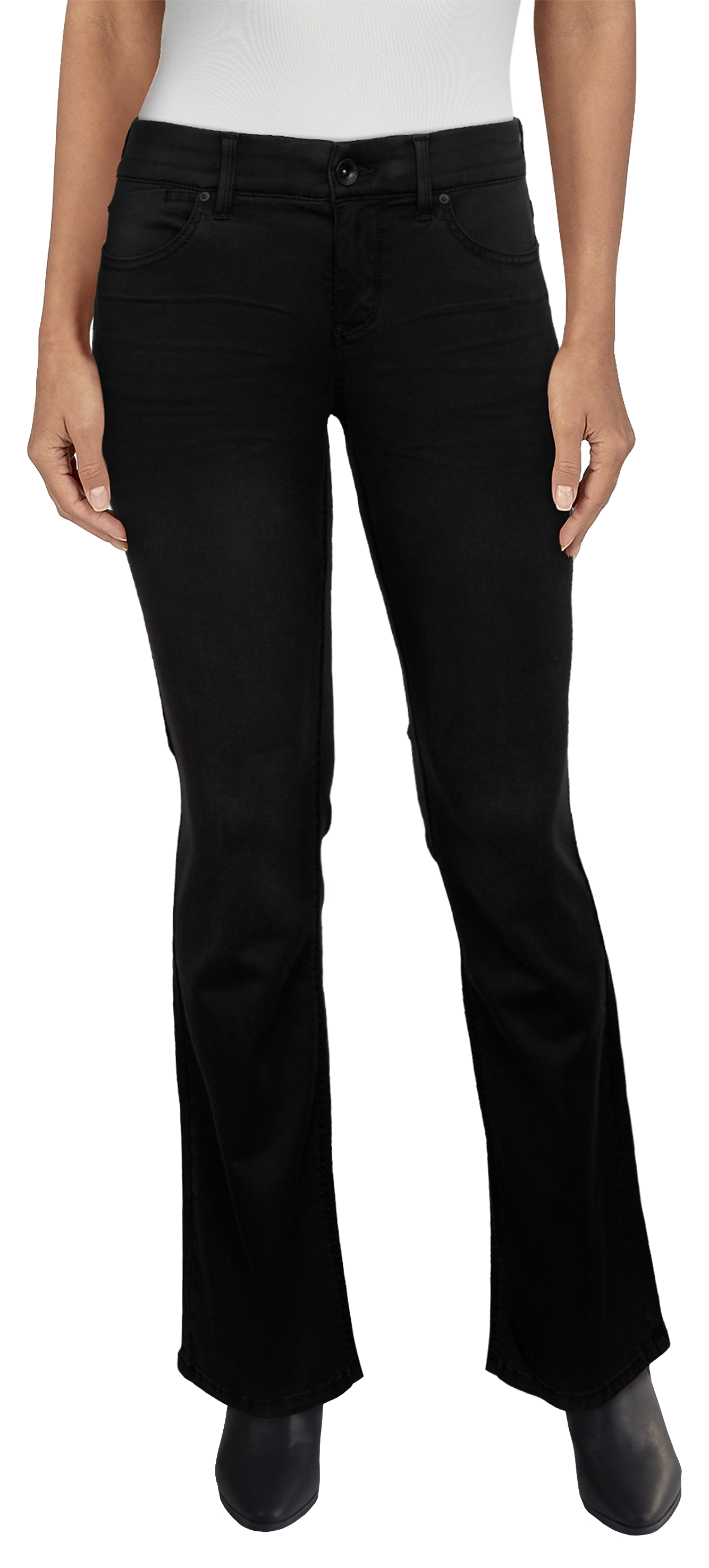 Image of Natural Reflections AB Slimmer Bootcut Jeans for Ladies - Carbon - 6