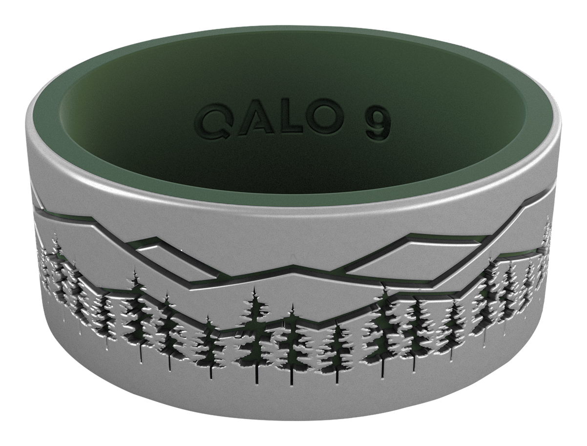 QALO Eva Shockey Smoky Mountains Silicone Ring for Men