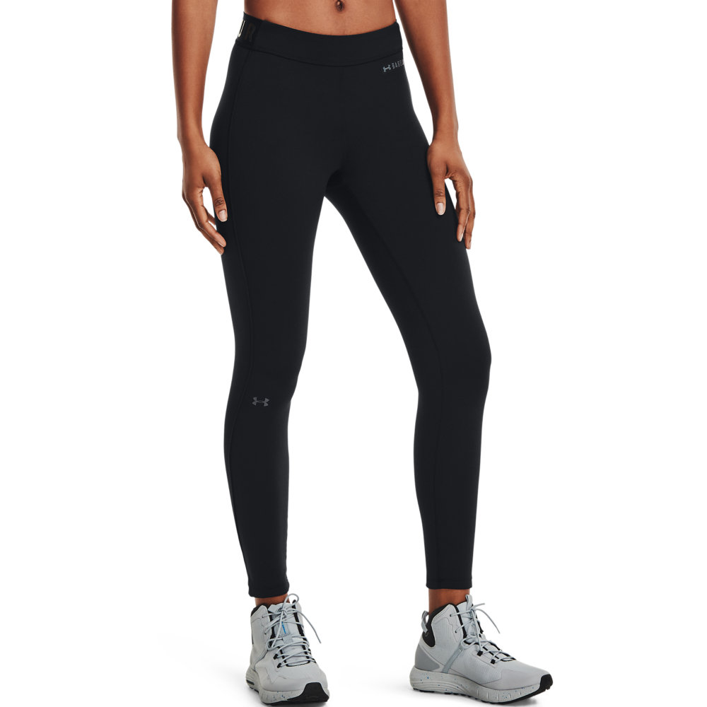 Image of Under Armour ColdGear Base 3.0 Leggings for Ladies - Black/Pitch Gray - S