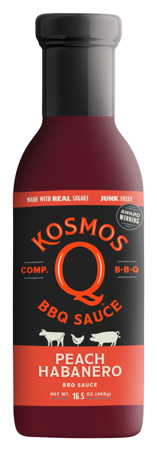 Image of Kosmos Q Peach Habanero Barbecue Sauce