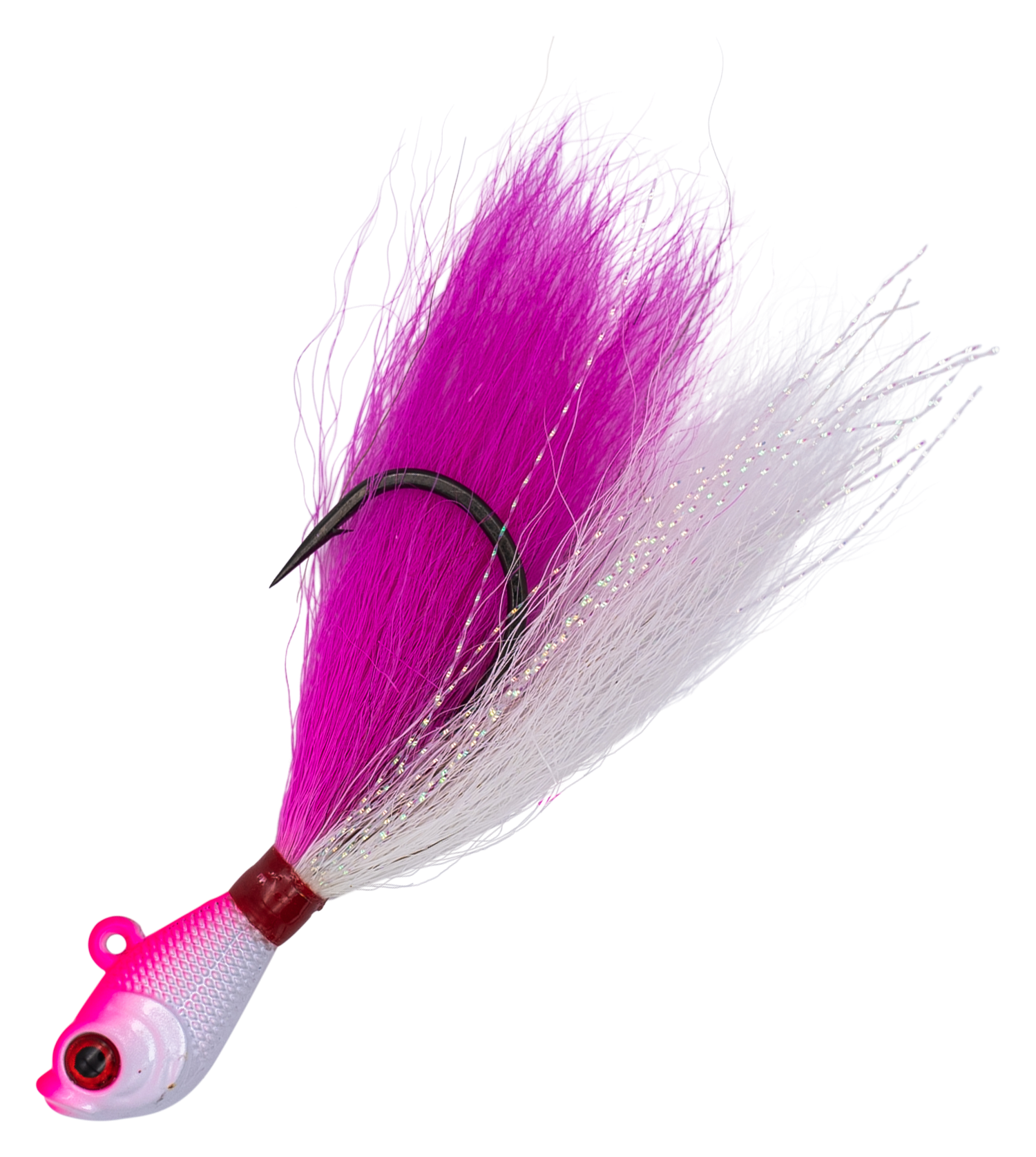 Image of Intent Tackle Pro Series Bucktail Jig - 6 oz. - White Pink