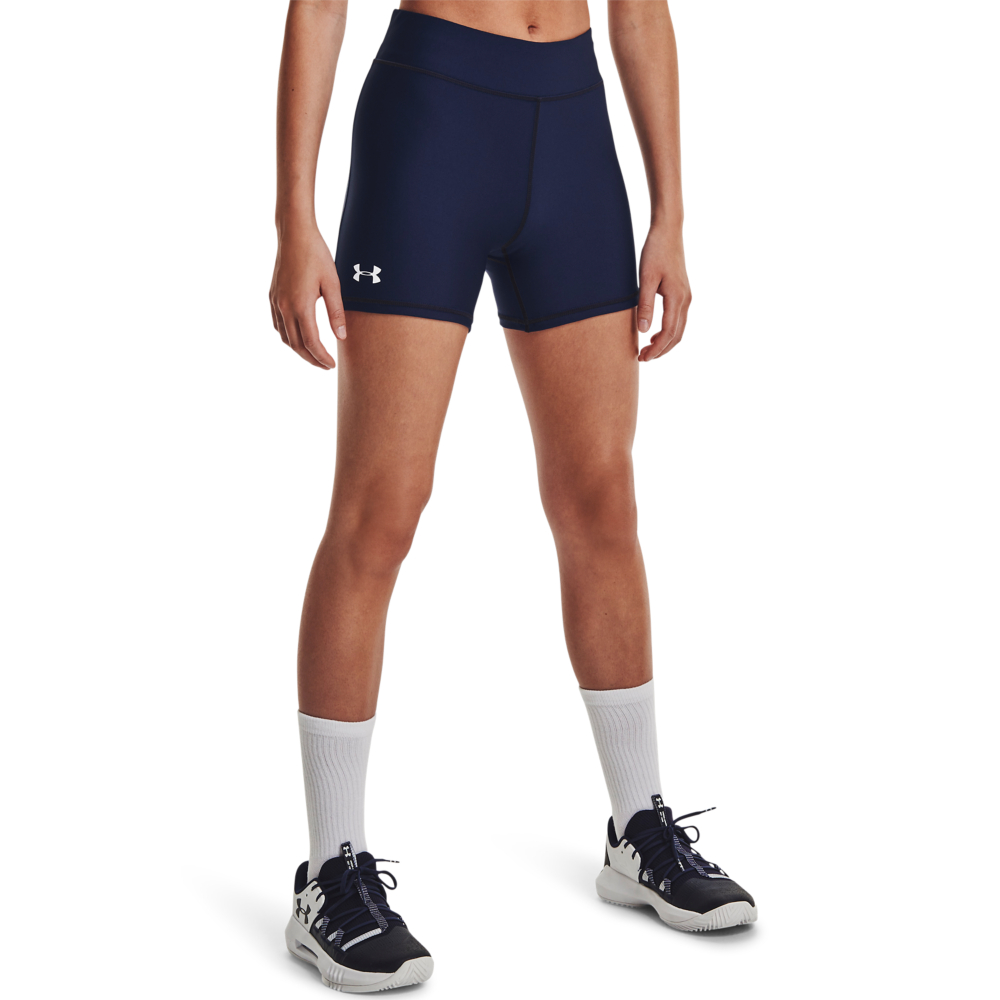 Under Armour Team Shorty Shorts for Ladies - Midnight Navy/White - M