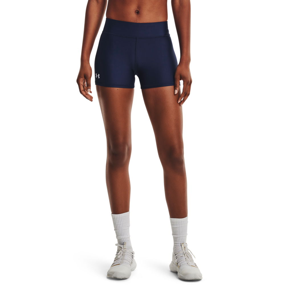 Under Armour Team Shorty Shorts for Ladies - Midnight Navy/White - L