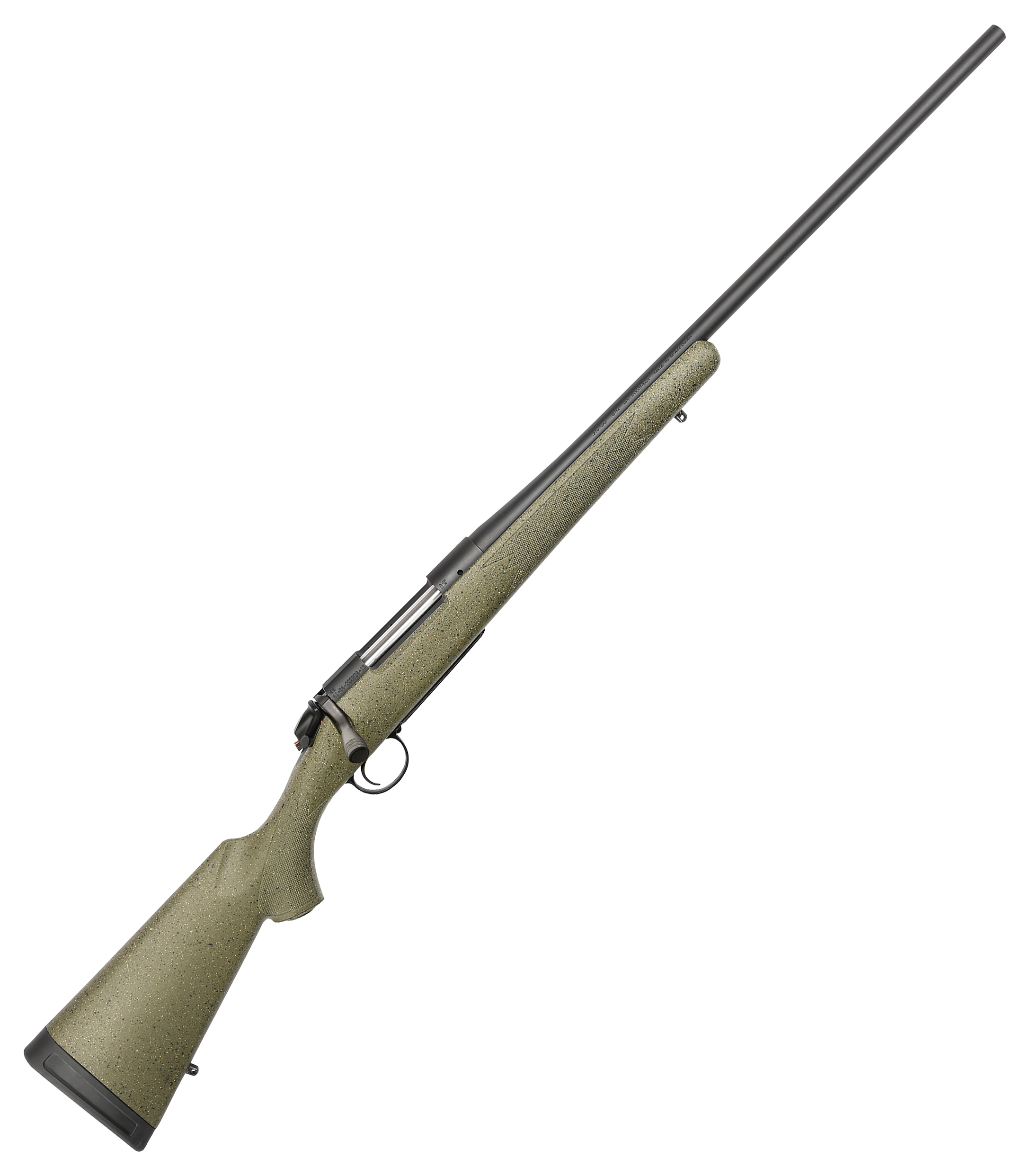 Bergara B14 Series Hunter BoltAction Rifle  308 Win  22  Graphite Black Cerakote  Green Softouch Syntehtic  4