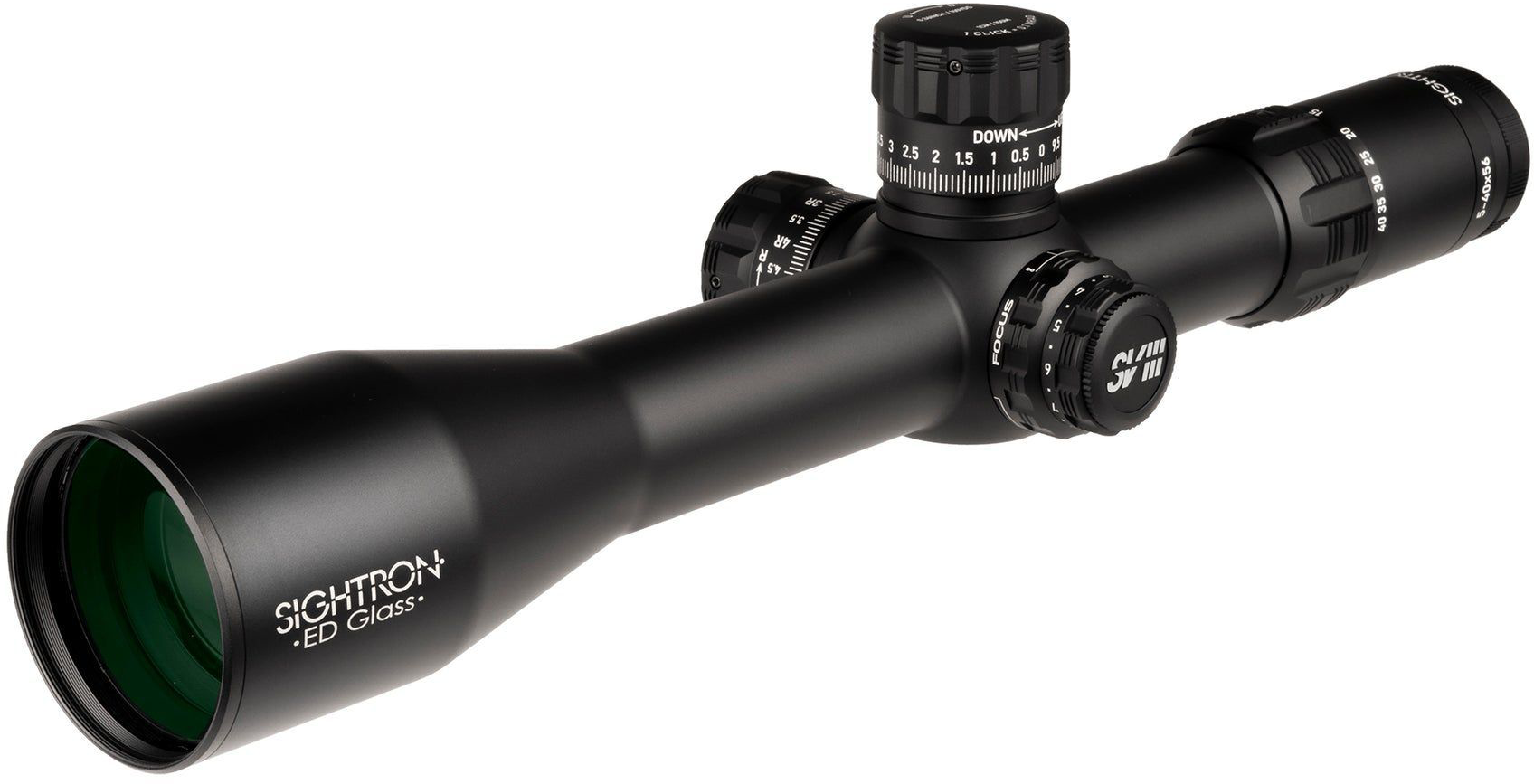 Sightron SVIII ED IR Rifle Scope - 5-40x56mm - Illuminated LRM - Sightron