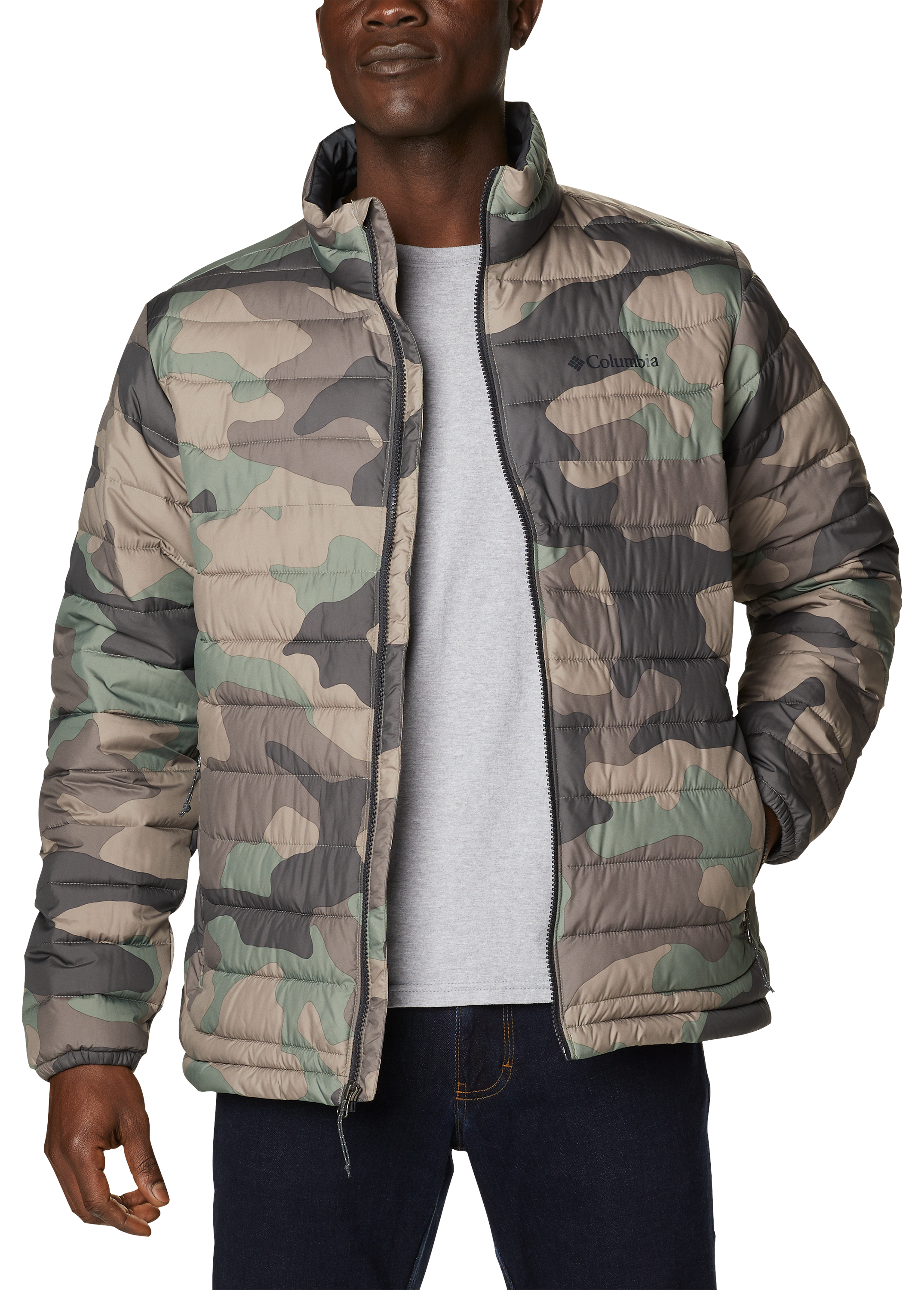 Columbia Powder Lite Jacket for Men - Cypress Mod Camo Print - S -  194004597441