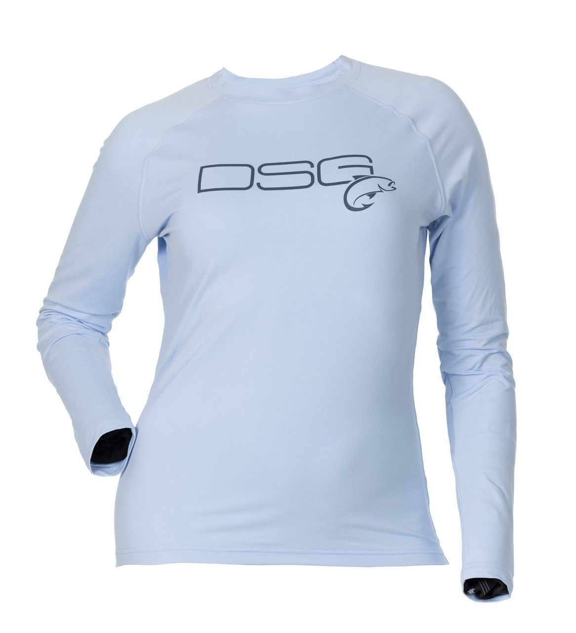 DOING SOMETHING GREAT Solid Fishing Shirt, Color: Glacier, Size: M (50203)