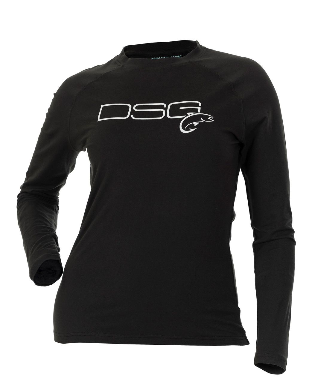Image of DSG Outerwear Solid Long-Sleeve Fishing Shirt for Ladies - Dark Charcoal - XS