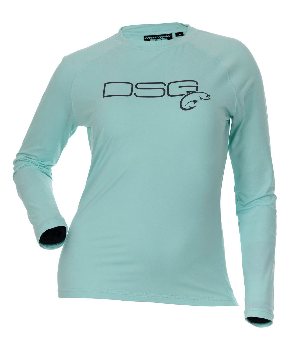 Image of DSG Outerwear Solid Long-Sleeve Fishing Shirt for Ladies - Sun Washed Aqua - XS