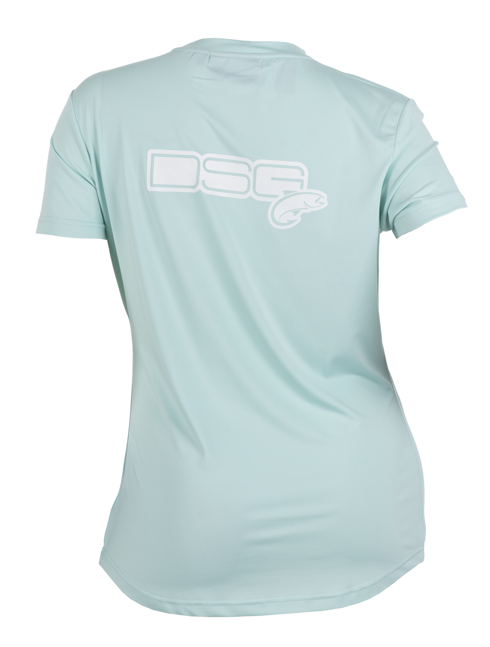 DSG Outerwear Fitted Short-Sleeve Fishing Shirt for Ladies - Sun Washed Aqua - 2XL