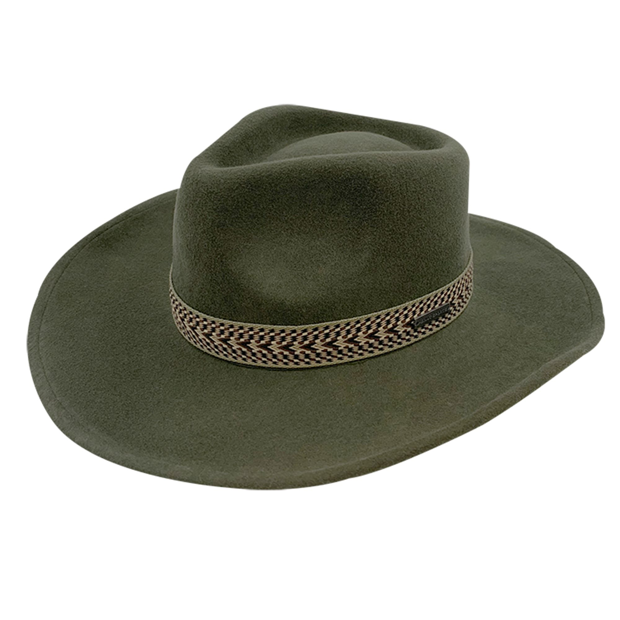 Image of Kanut Sports Rogue Blocked Wool Felt Hat - Olive - XL