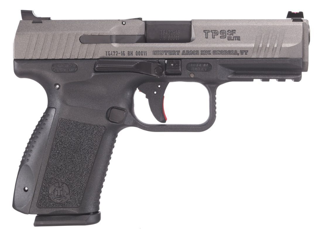 CANIK TP9SF Elite Semi-Auto Pistol - Black Polymer - Tungsten Cerakote -  HG4870T-N