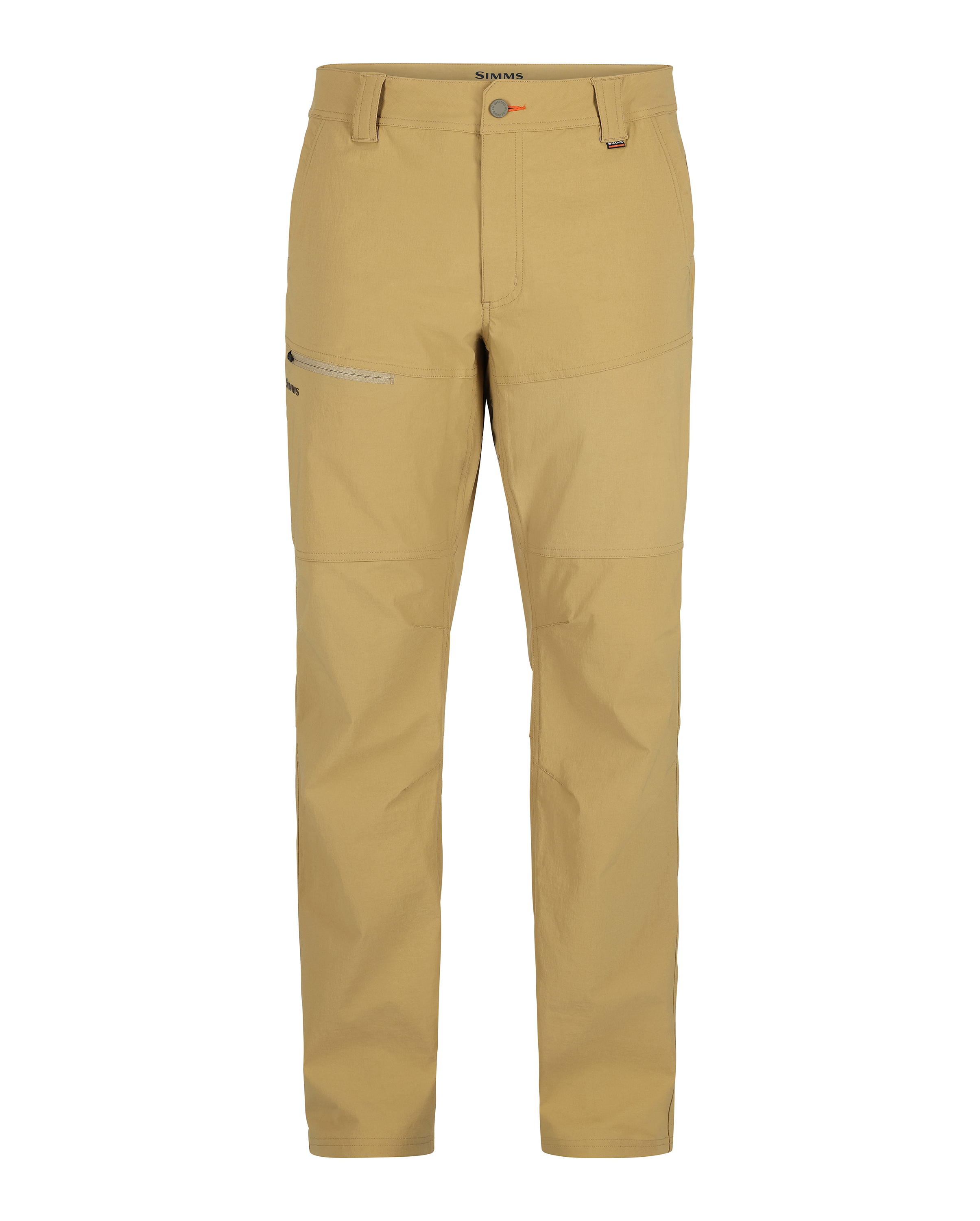 Image of Simms Guide Fishing Pants for Men - Camel - 30 - Regular