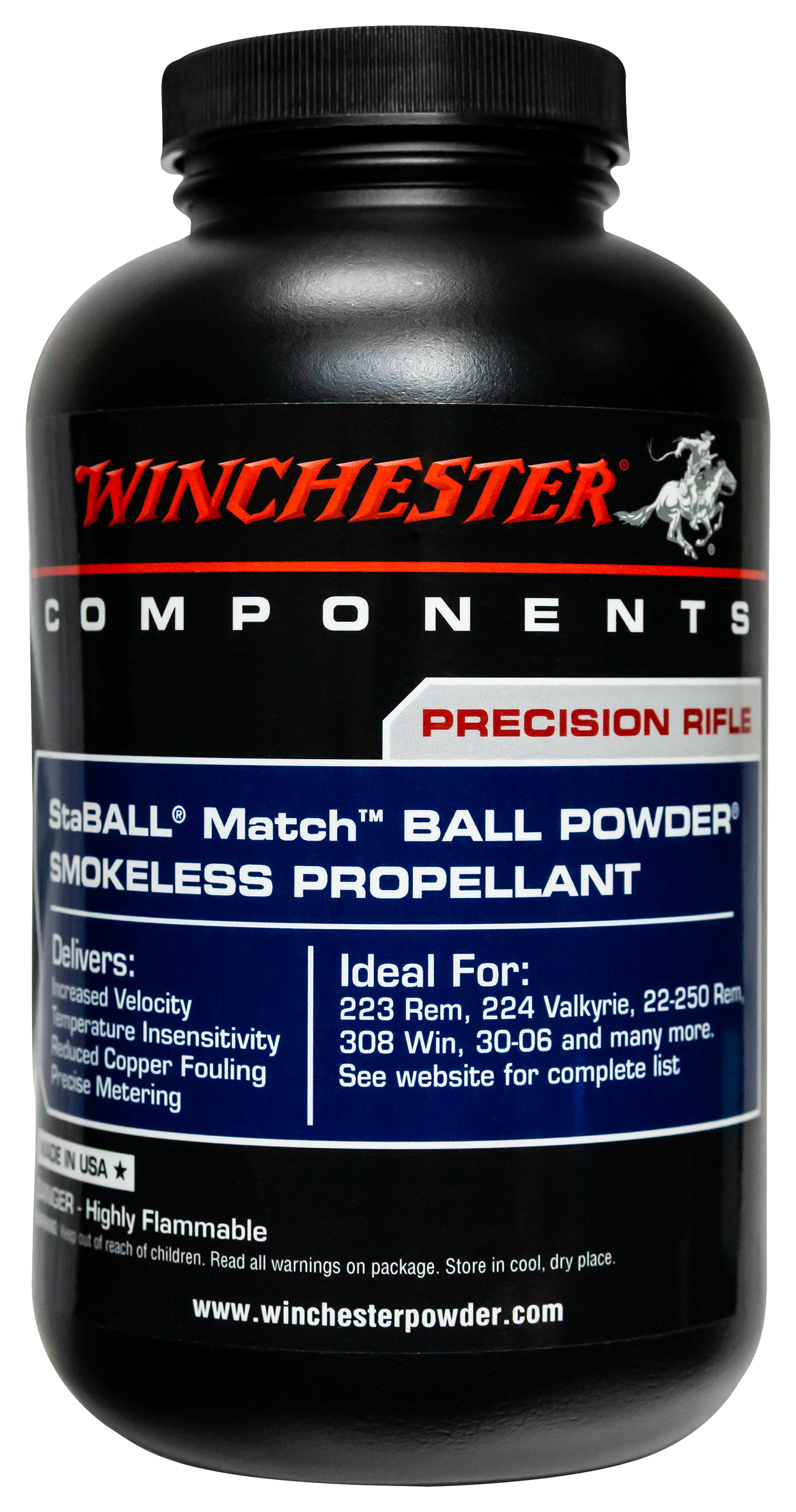 Winchester StaBALL Match Rifle Ball Powder Smokeless Propellant - 1 lb.