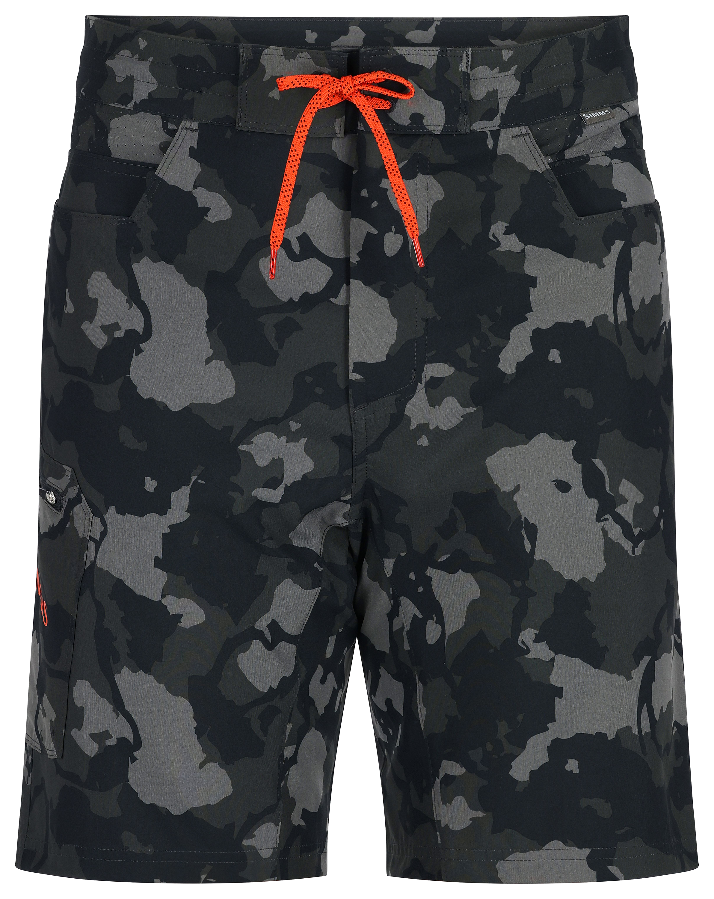 Image of Simms Seamount Board Shorts for Men - Regiment Camo Carbon - 30