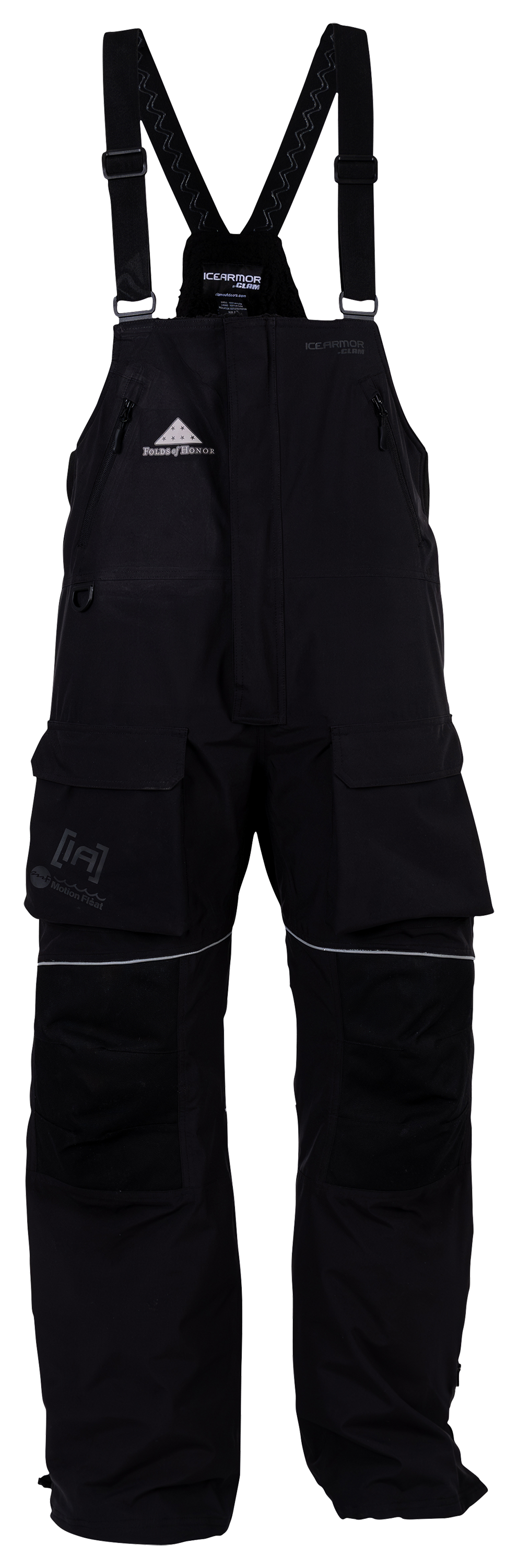 Image of IceArmor by Clam Delta Float Bibs for Men - Black - L