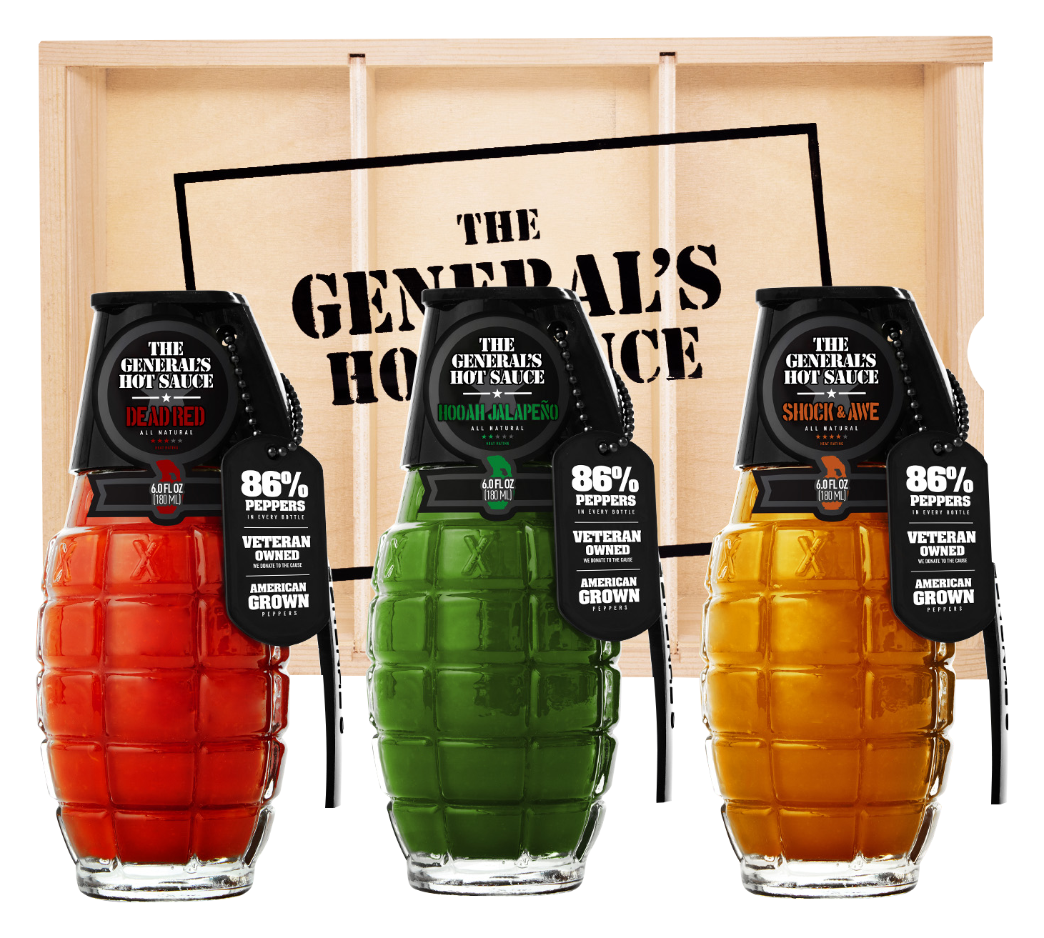 Image of The General's Hot Sauce Gift Box - 1 Star