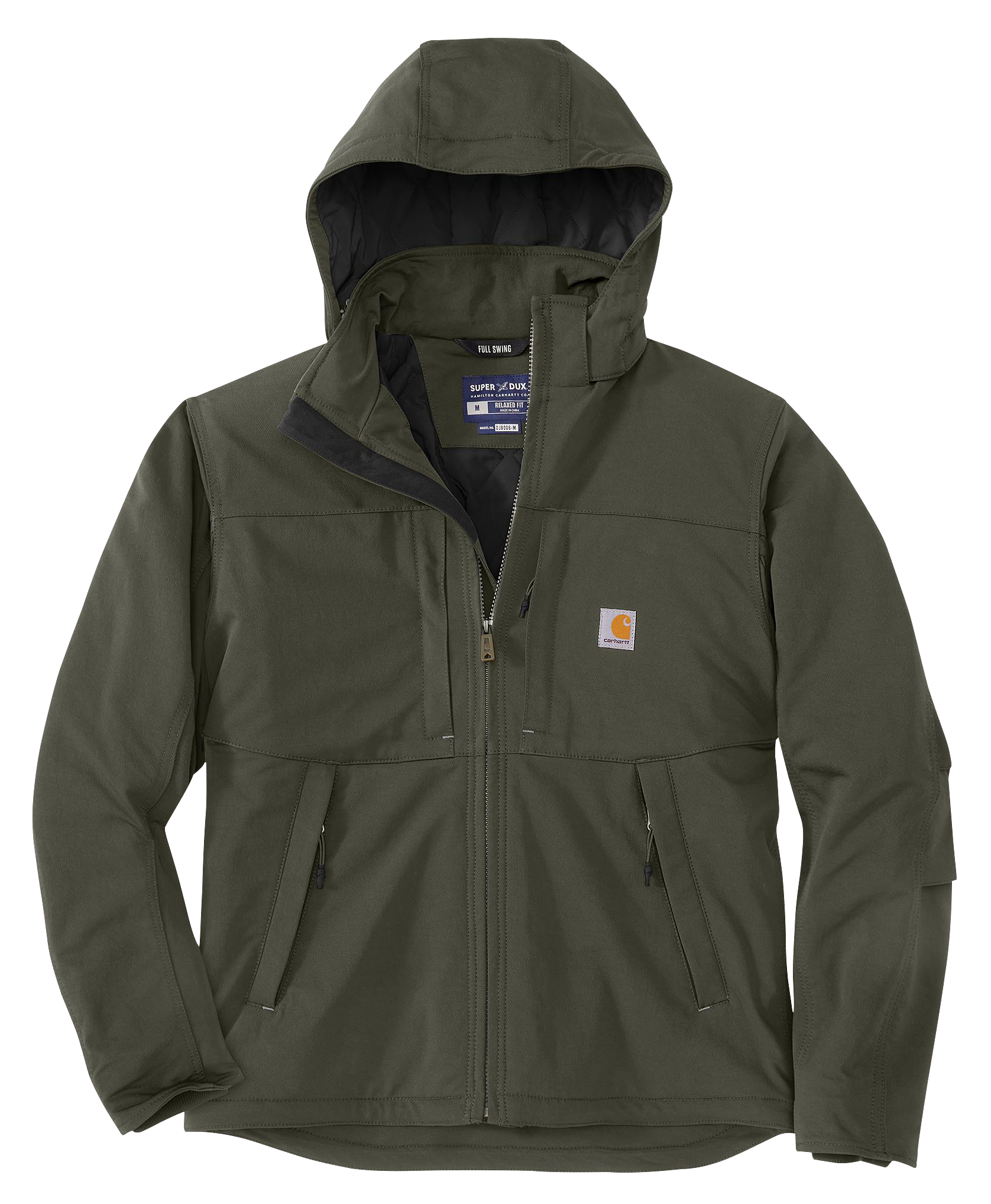 Image of Carhartt Super Dux Relaxed-Fit Insulated Jacket for Men - Moss - L