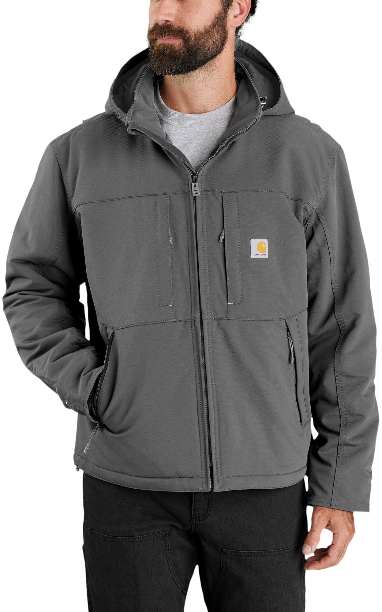 Image of Carhartt Super Dux Relaxed-Fit Insulated Jacket for Men - Steel - M