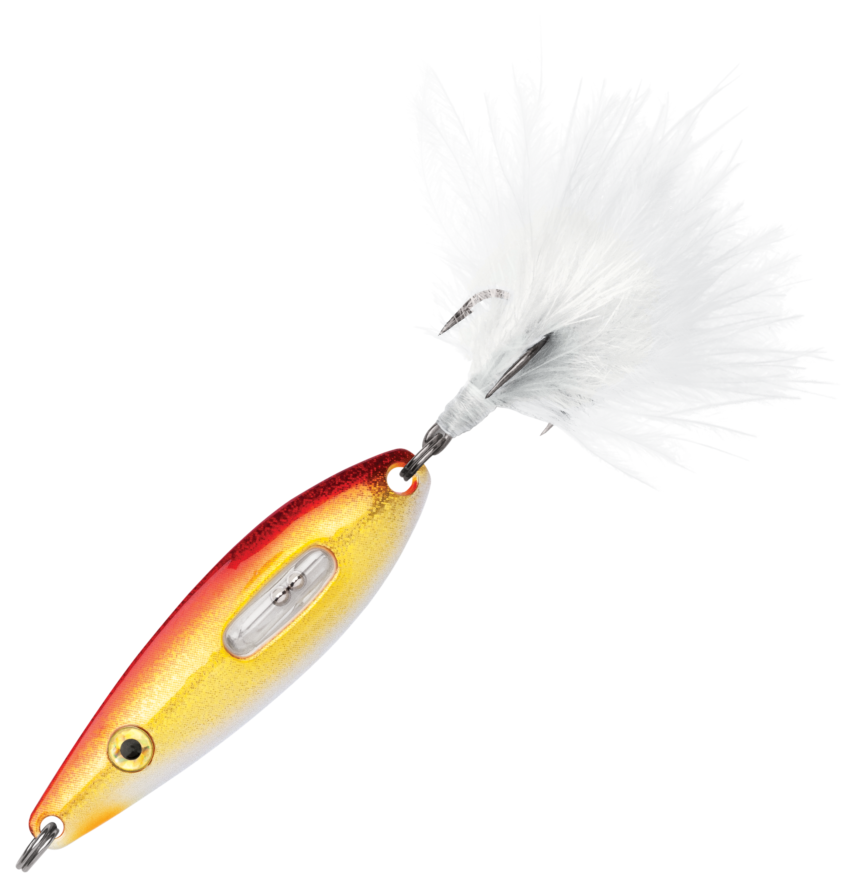 Image of "VMC Rattling Roach Spoon - Glow Gold Fish - 1-1/4"", 1/16 oz."