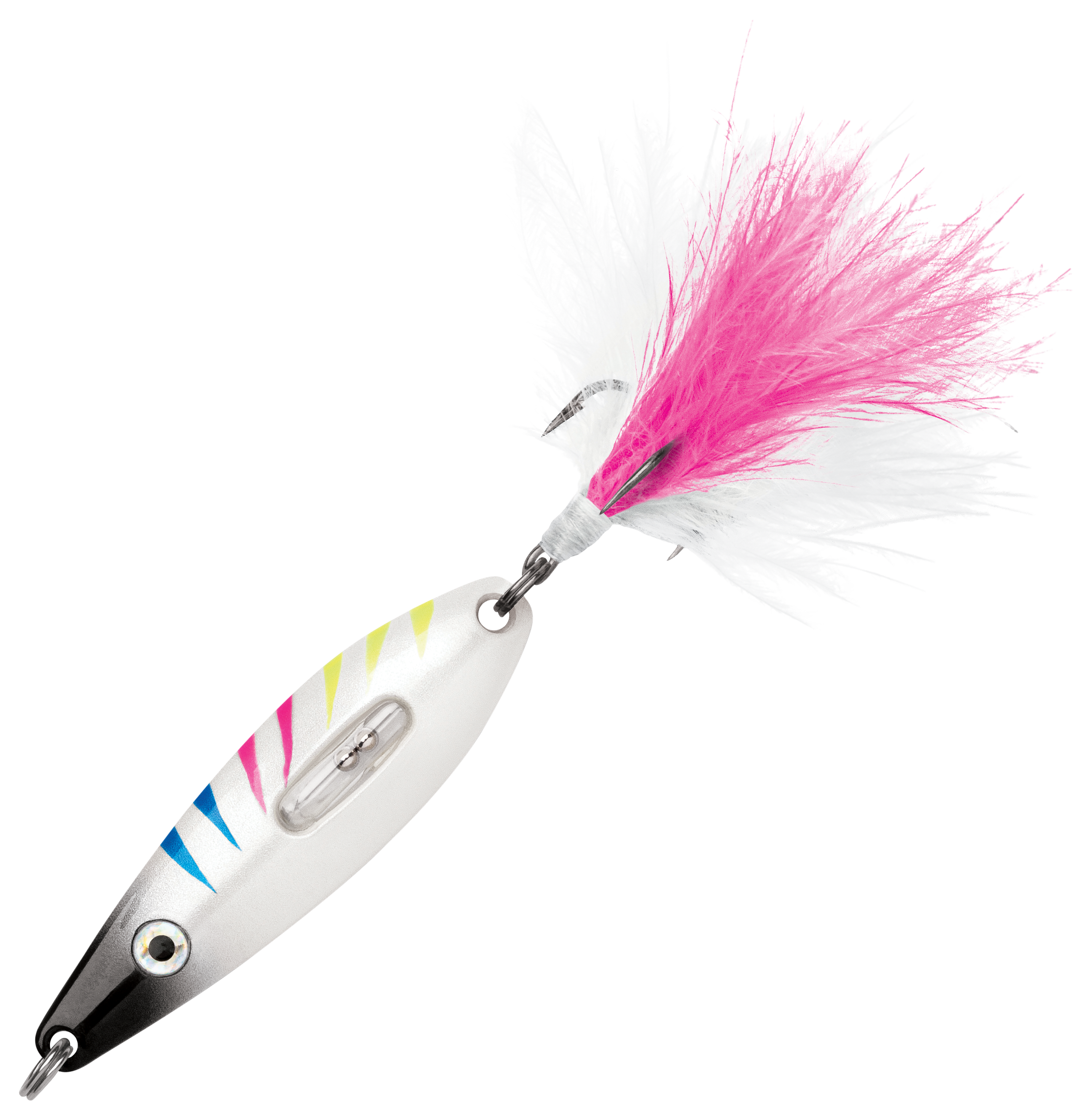 Image of "VMC Rattling Roach Spoon - Glow Black Wonderbread - 1-5/8"", 1/8 oz."