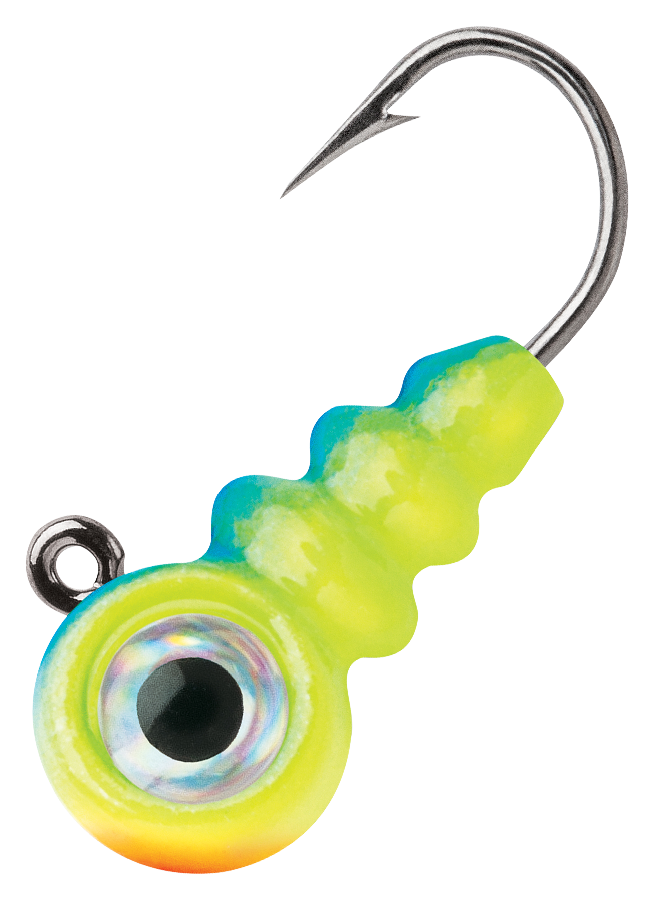 Image of VMC Tungsten Larv Eye Jig - Glow Parrot - #12 1/32 oz.
