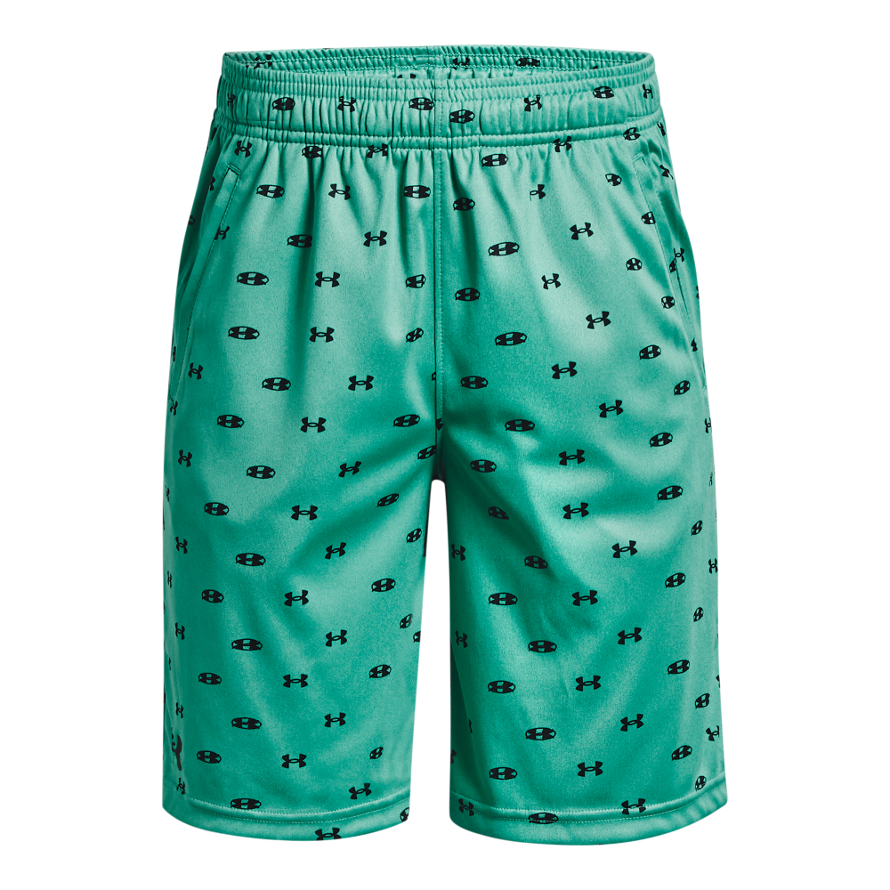 Image of Under Armour Prototype Printed Shorts for Kids - Birdie Green/Black - M