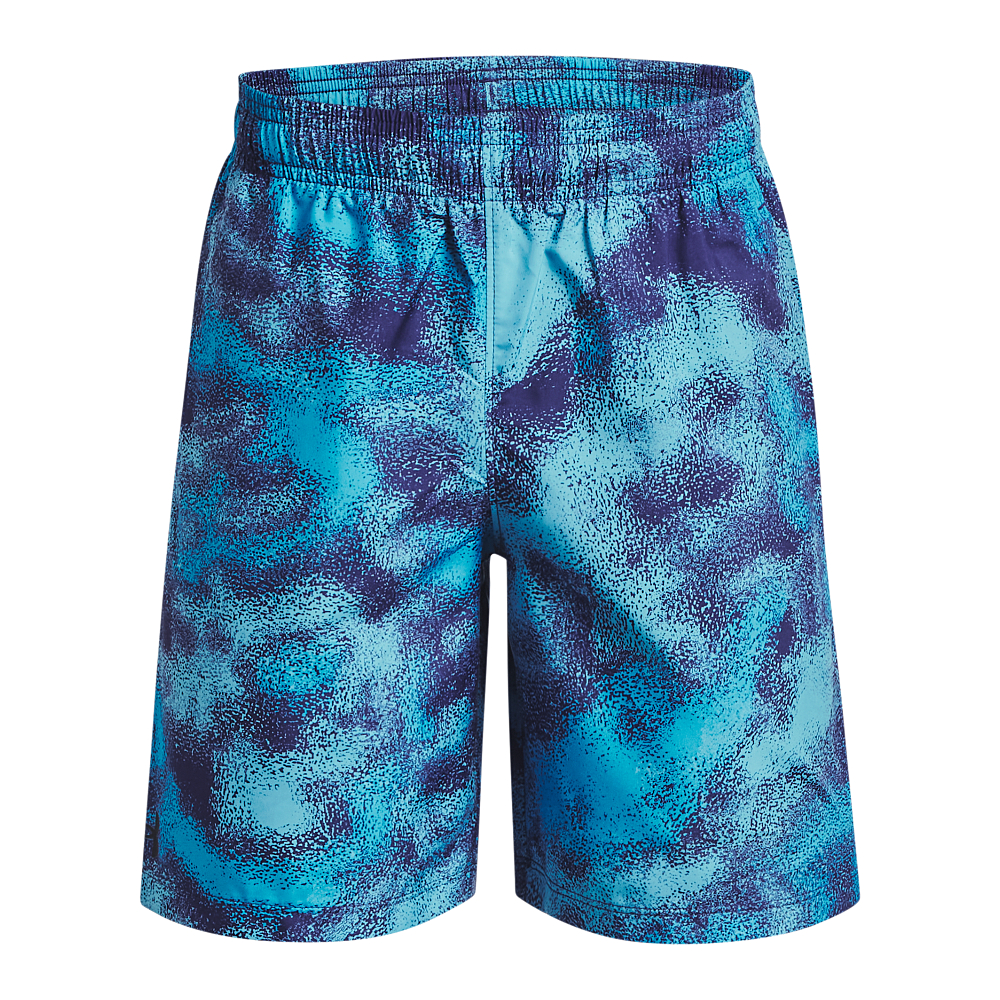 Image of Under Armour Woven Printed Shorts for Kids - Glacier Blue/Sonar Blue