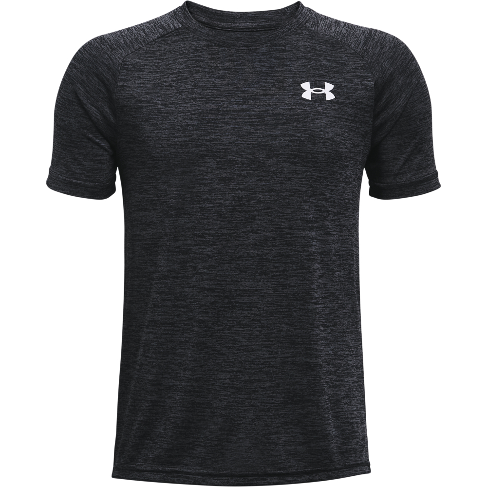 Image of Under Armour UA Tech 2.0 Short-Sleeve T-Shirt for Kids - Black/White - S