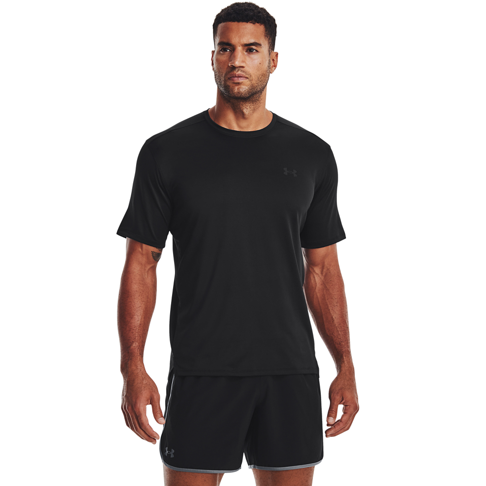 Under Armour UA Tech Vent Short-Sleeve T-Shirt for Men - Black - 4XLT