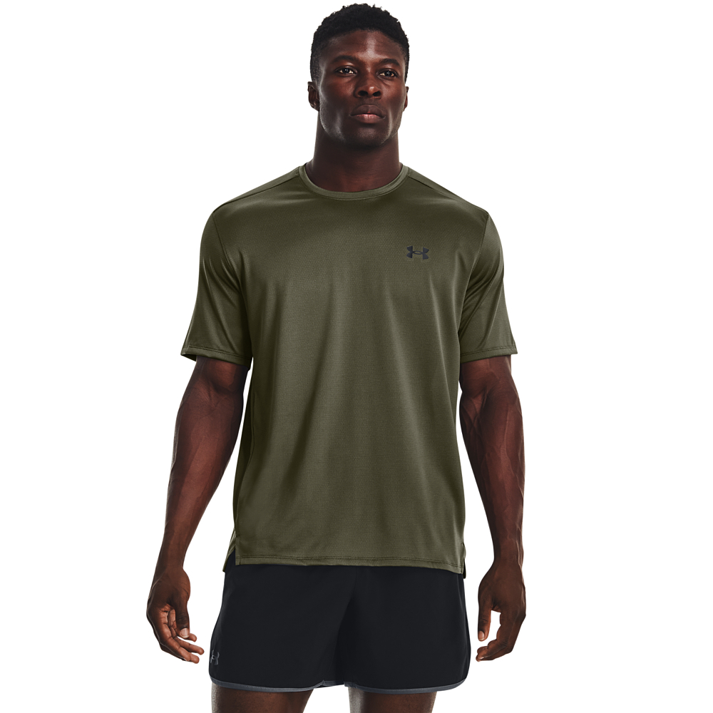 Image of Under Armour UA Tech Vent Short-Sleeve T-Shirt for Men - Marine OD Green/Black - M