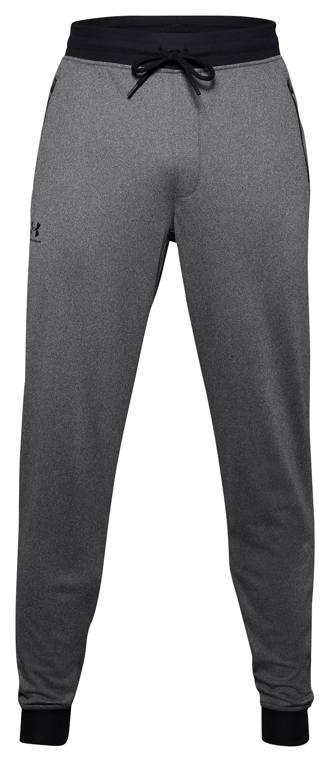 Image of Under Armour UA Sportstyle Joggers for Men - Carbon Heather/Black - MT