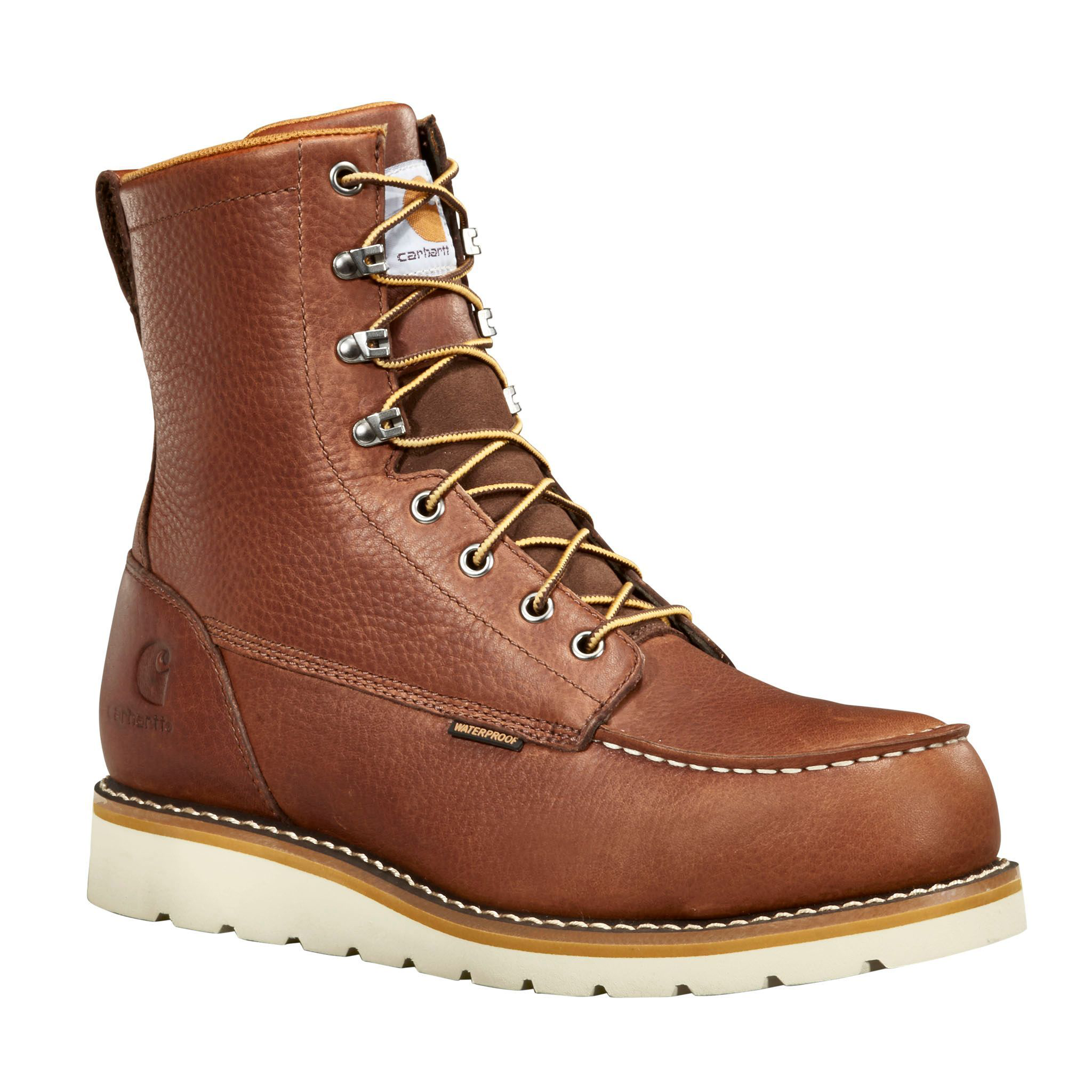 Image of Carhartt Moc Waterproof Steel Toe Wedge Work Boots for Men